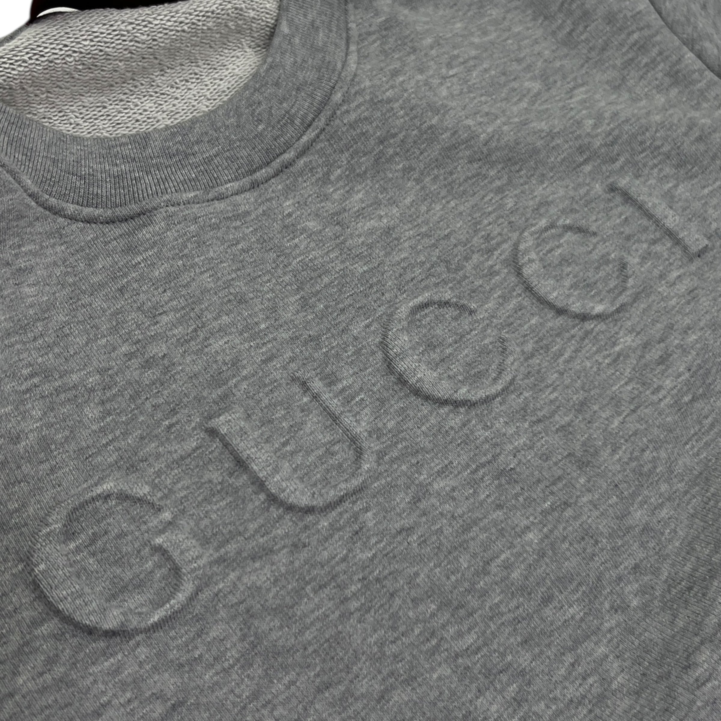 Felpa in Jersey di cotone goffrato