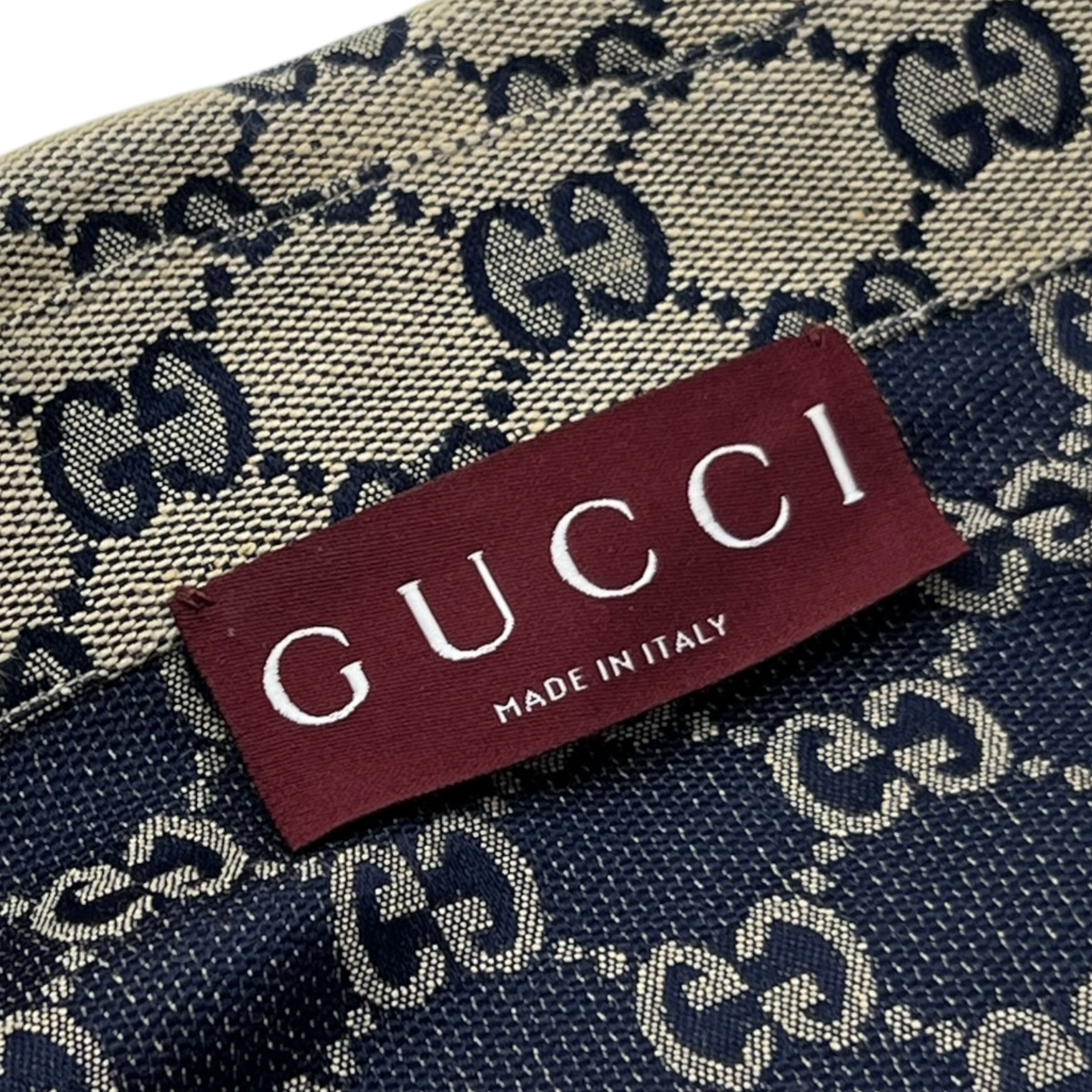 Camicia in tessuto di misto lino con motivo GG