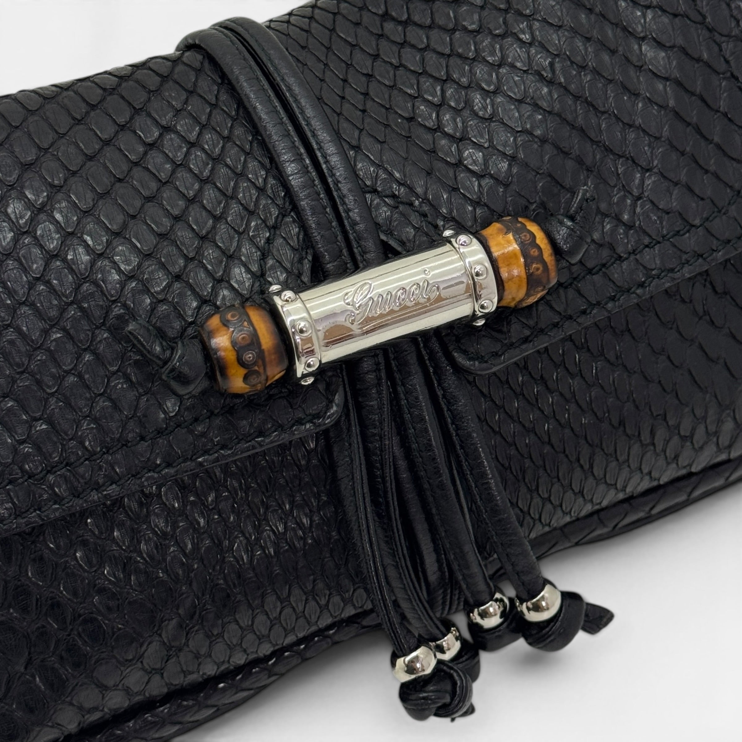 Borsa a spalla in pitone