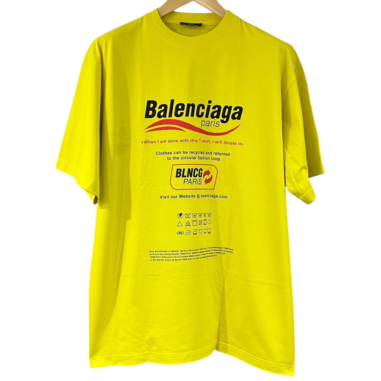 BALENCIAGA T-SHIRT DRY CLEANING TG XS (VESTE XL)