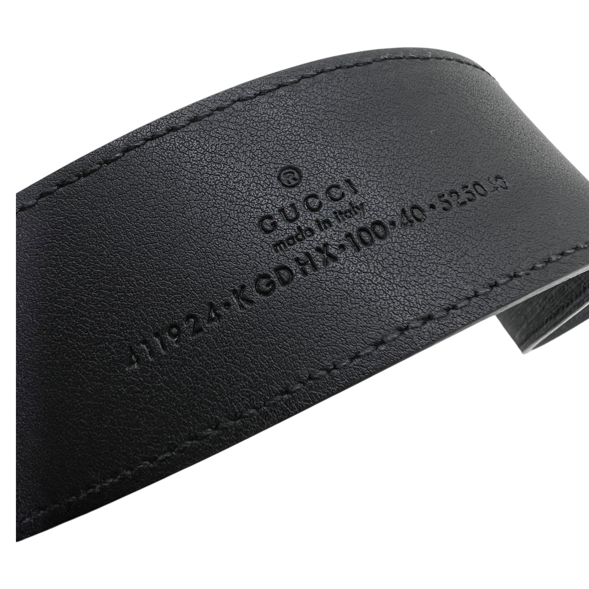 Cintura con fibbia incrocio GG taglia 100