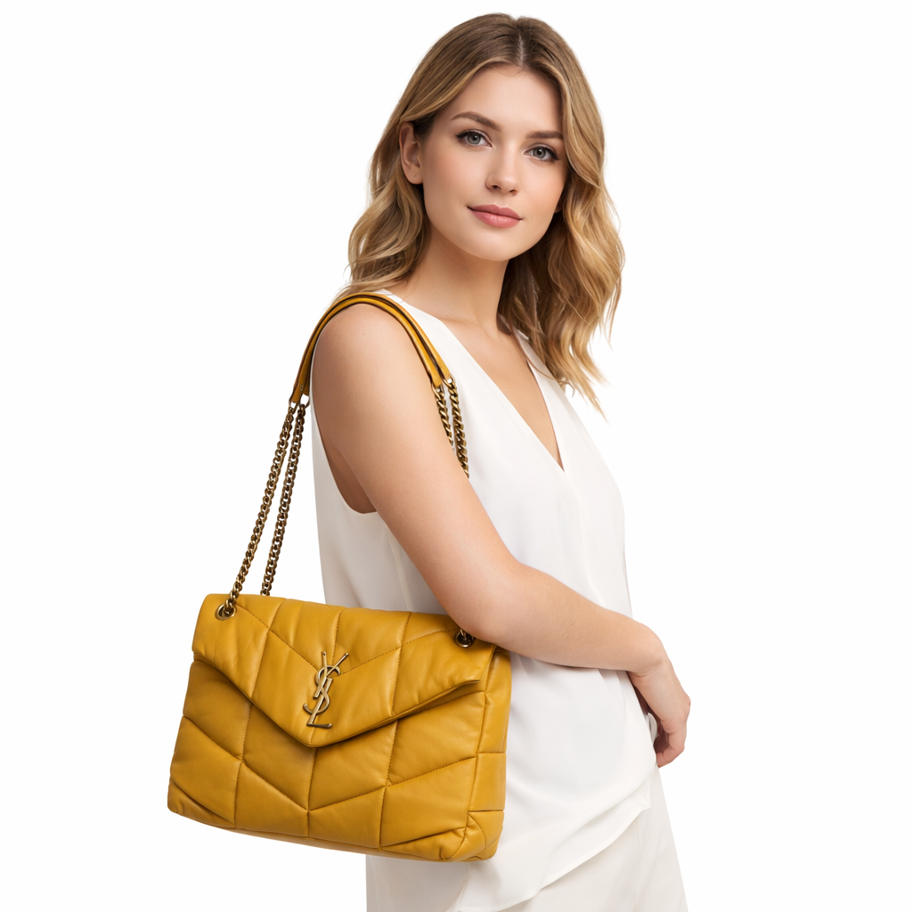 Puffer Medium in pelle di agnello