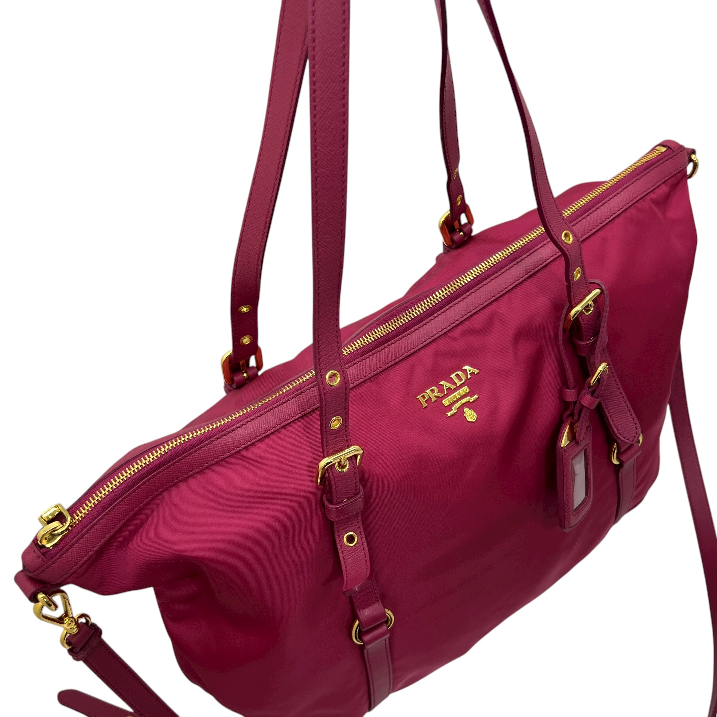 Borsa grande in Nylon e Saffiano