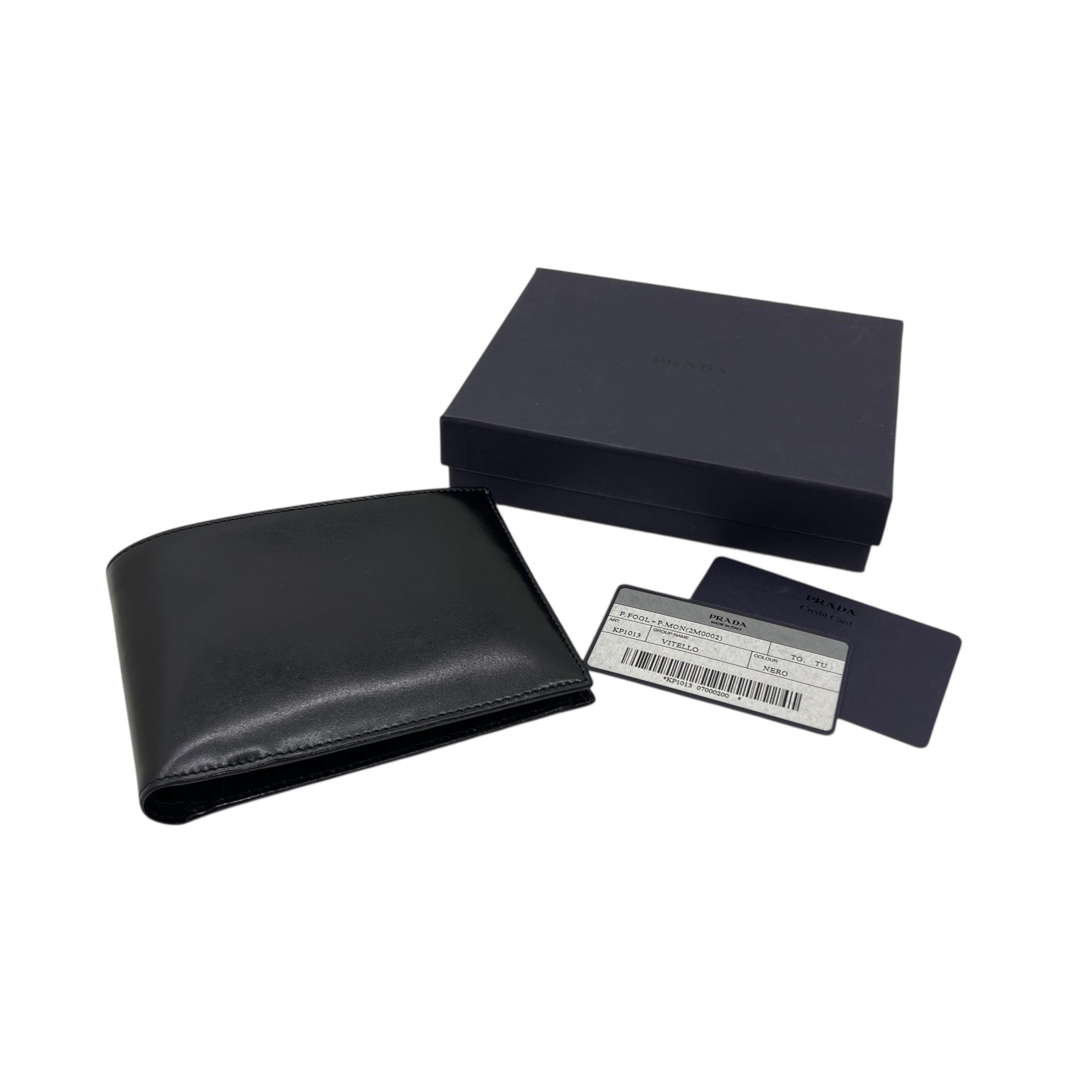 Portafoglio in pelle nera