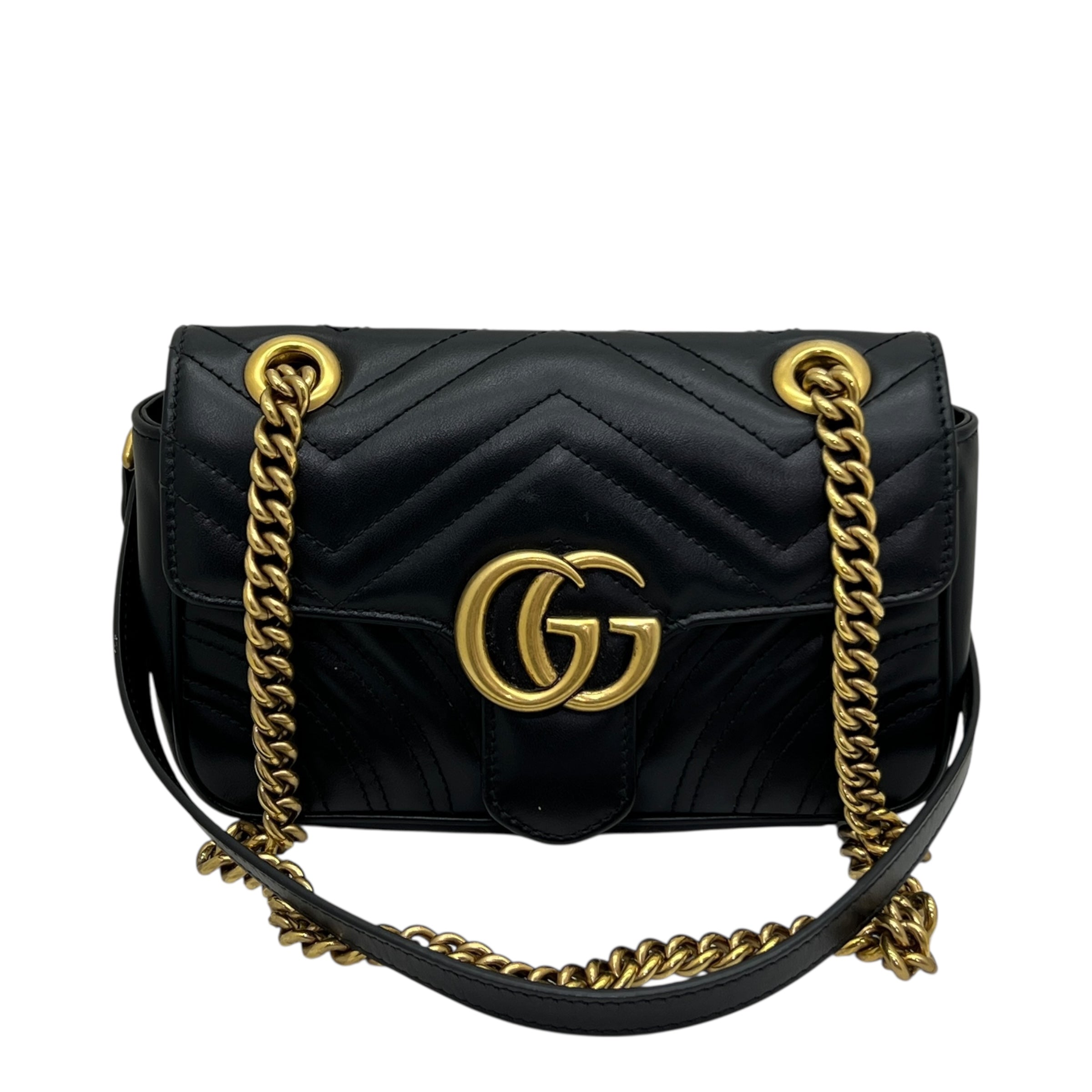 Gucci borsa a spalla GG Marmont misura piccola