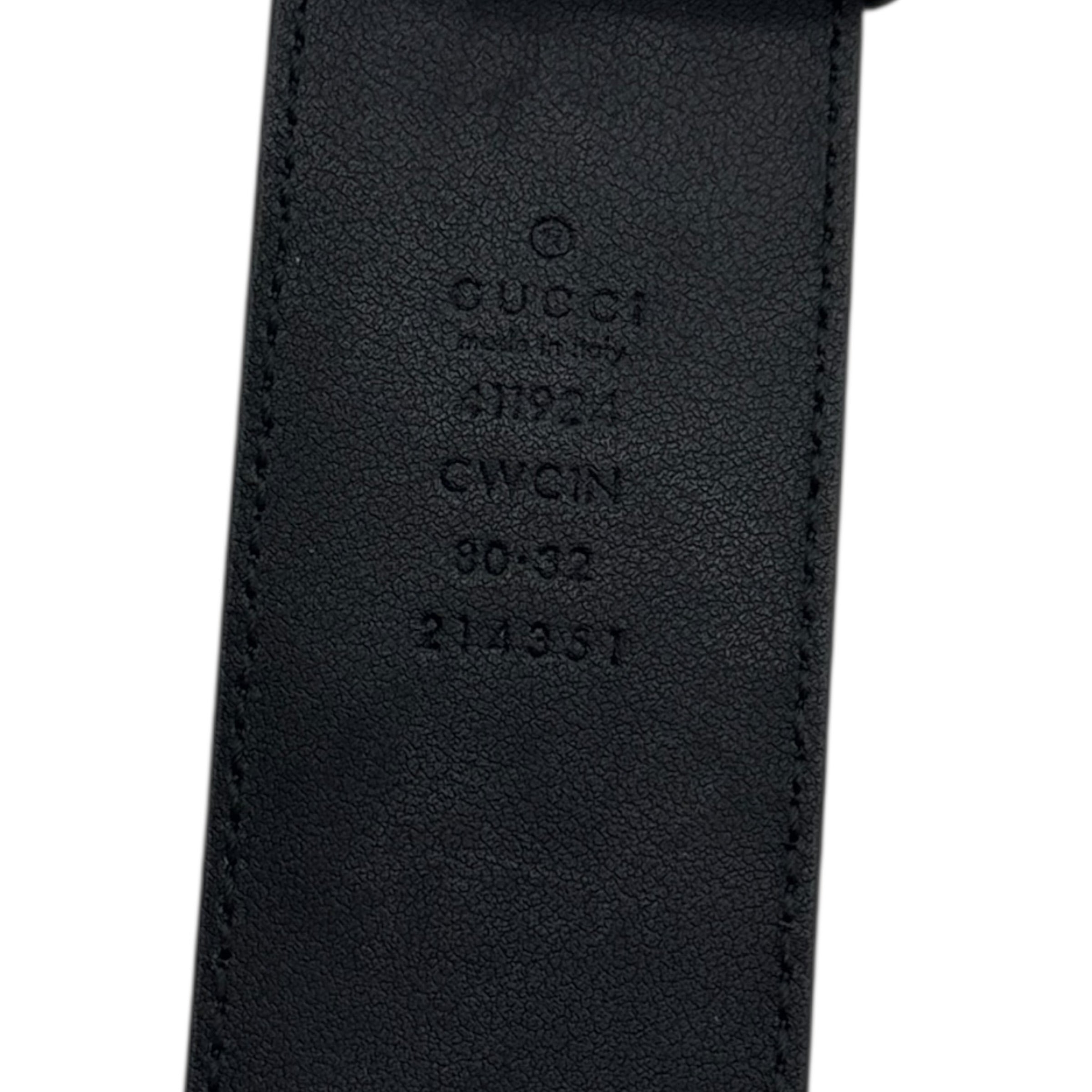 Cintura reversibile con fibbia incrocio GG taglia 80