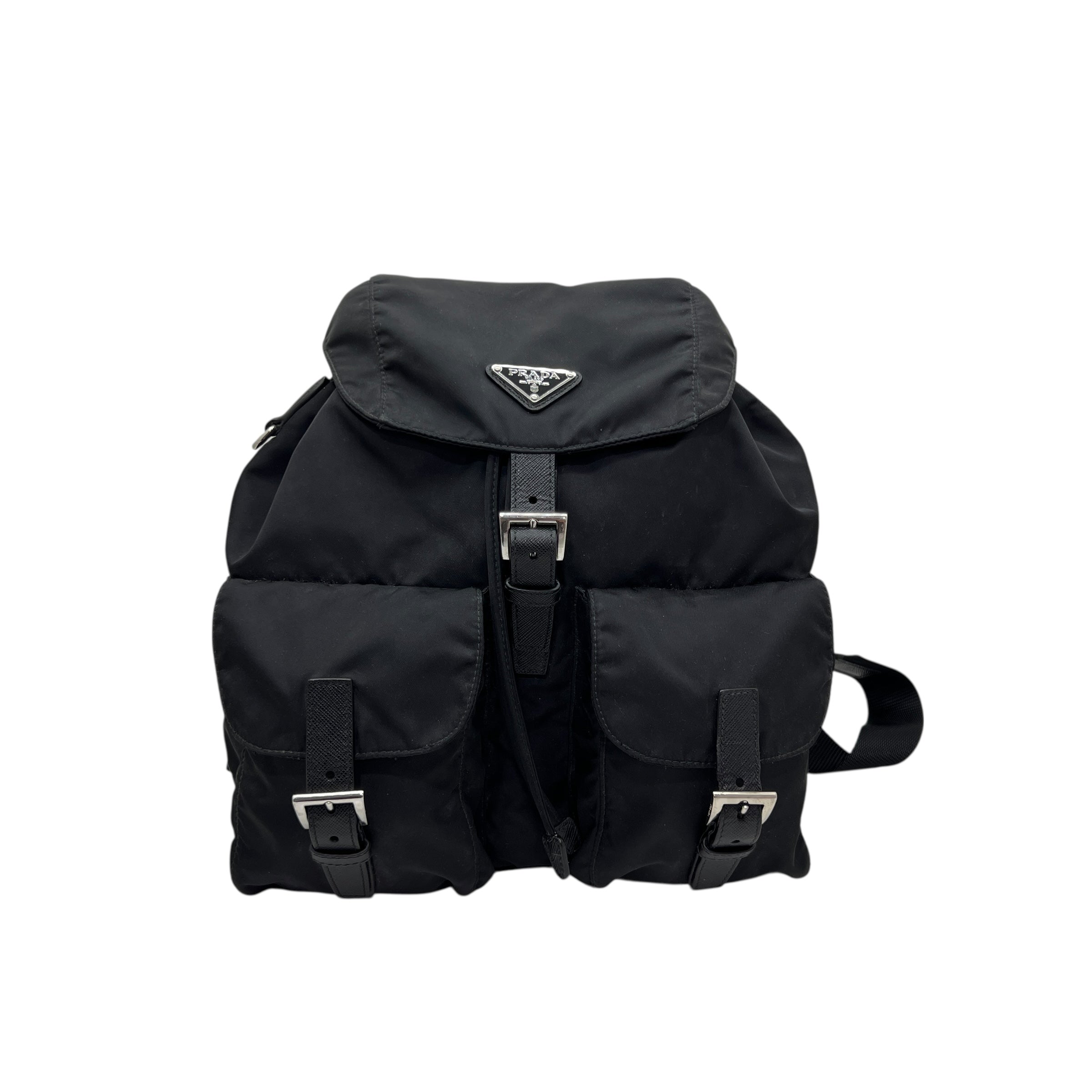 Zaino Medium in Re- Nylon e Saffiano
