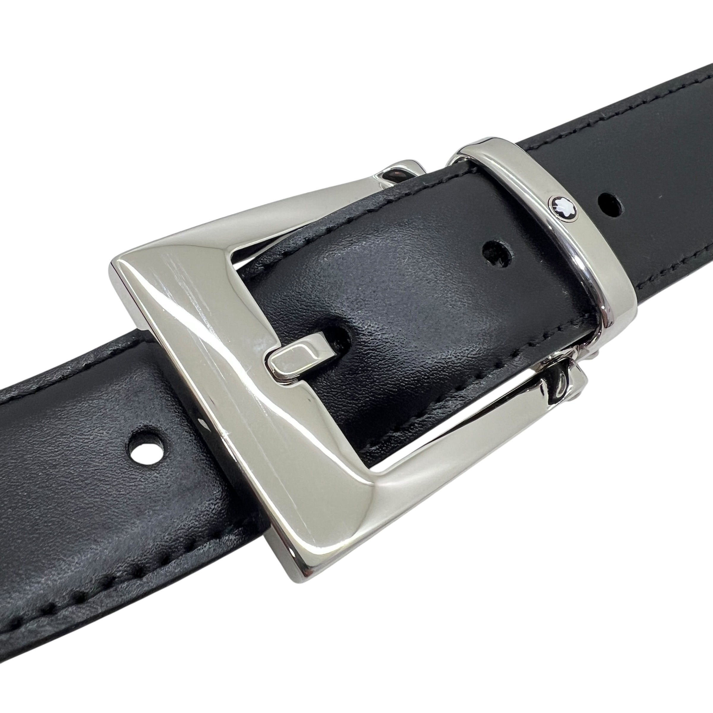 Cintura reversibile in pelle liscia Tg. 110