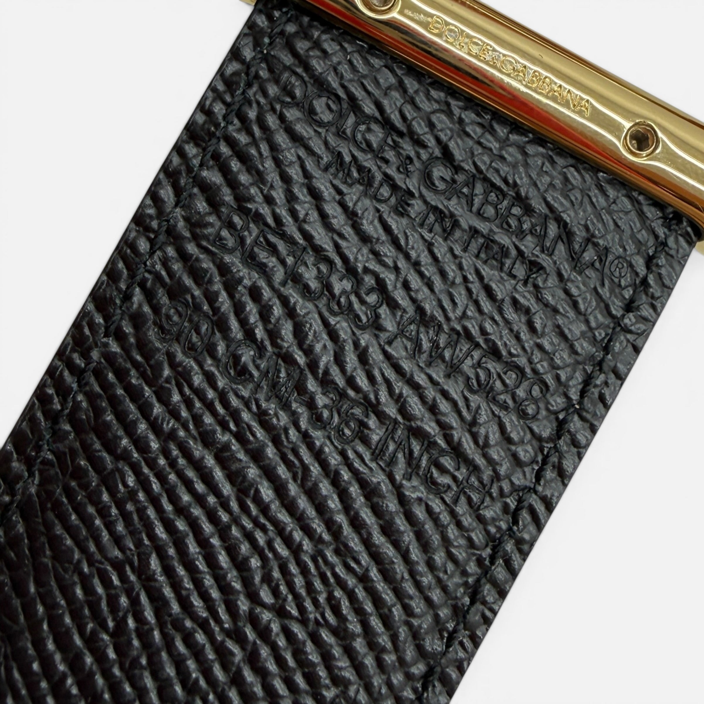 Cintura reversibile in pelle taglia 90