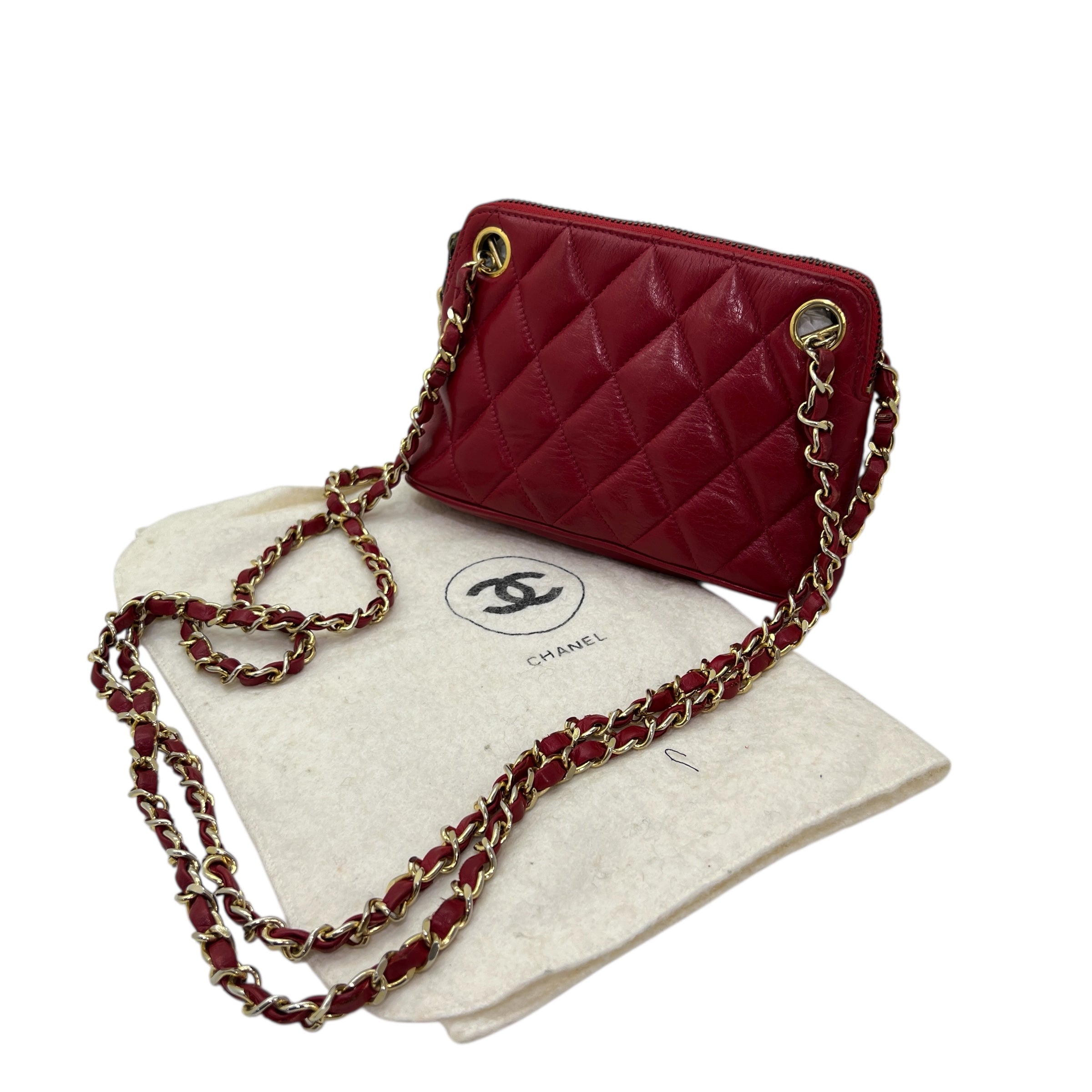 Mini borsa in agnello