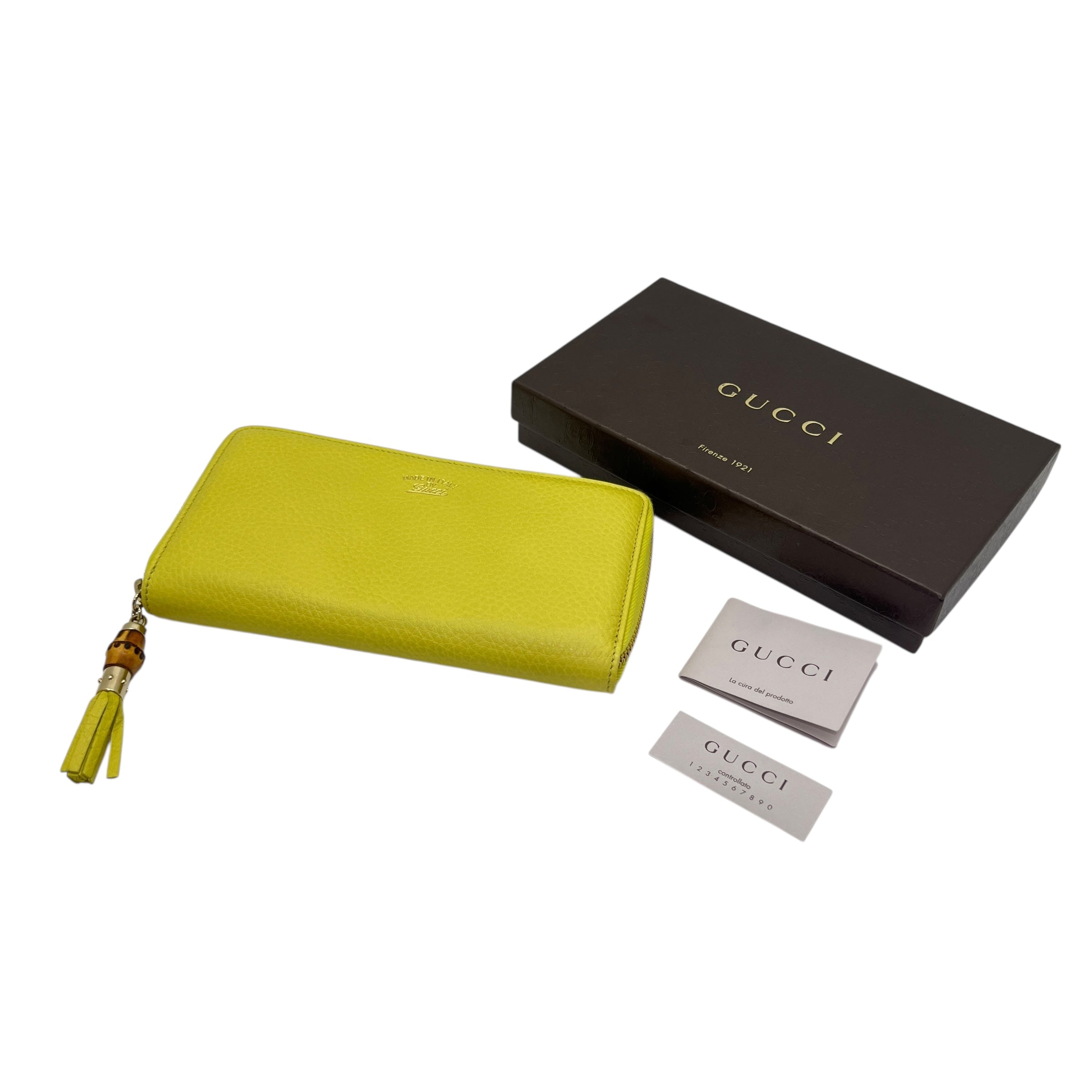 Bamboo Tassel Portafoglio con cerniera