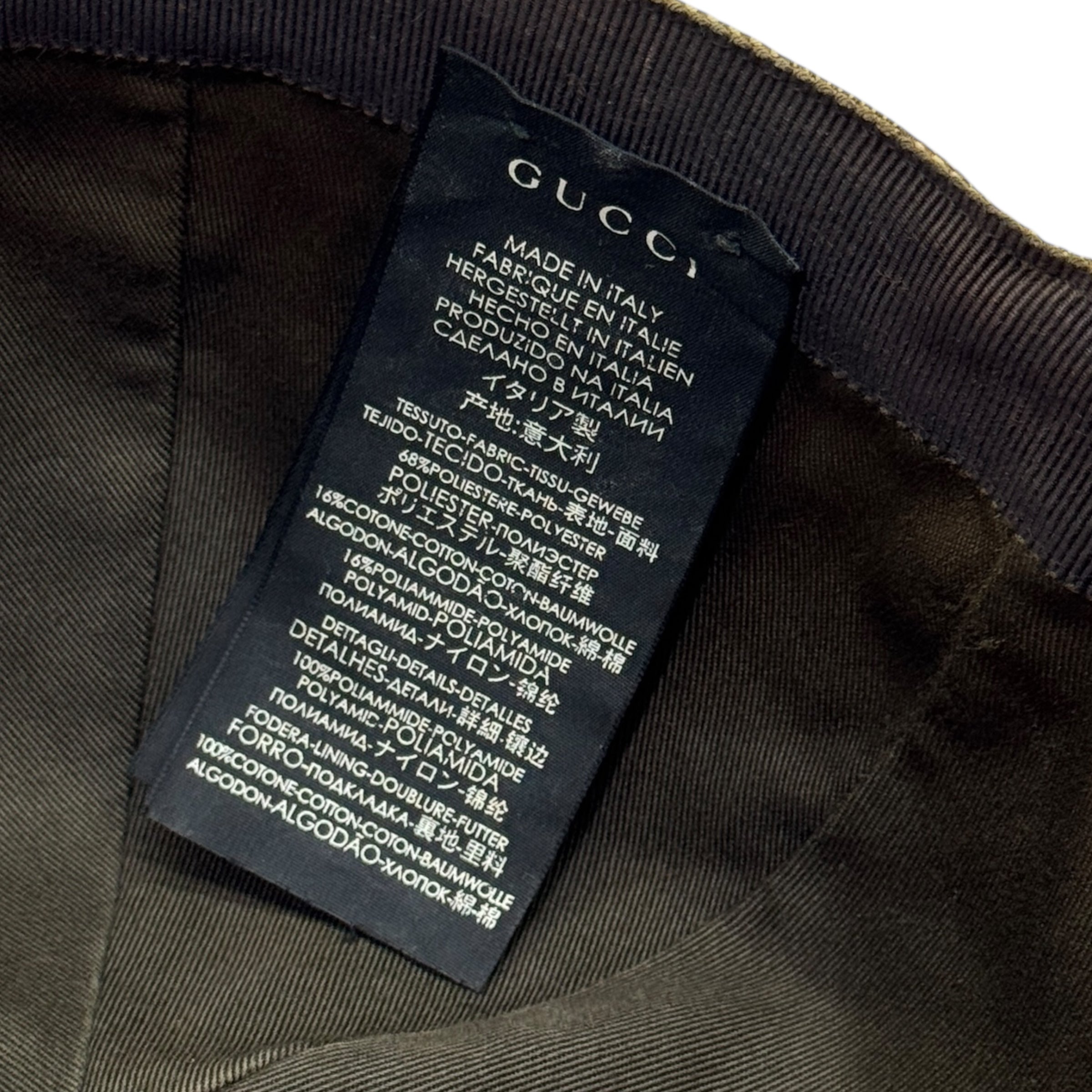 Cappellino da baseball in tessuto GG con Web taglia L