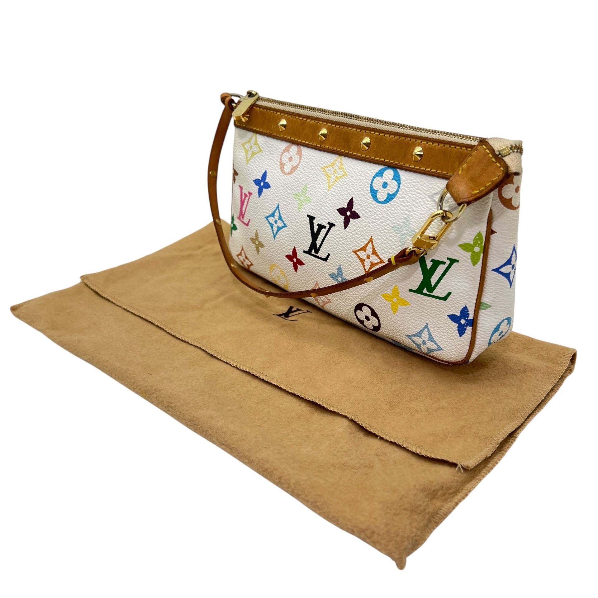 LOUIS VUITTON POCHETTE ACCESSOIRE MURAKAMI BIANCA