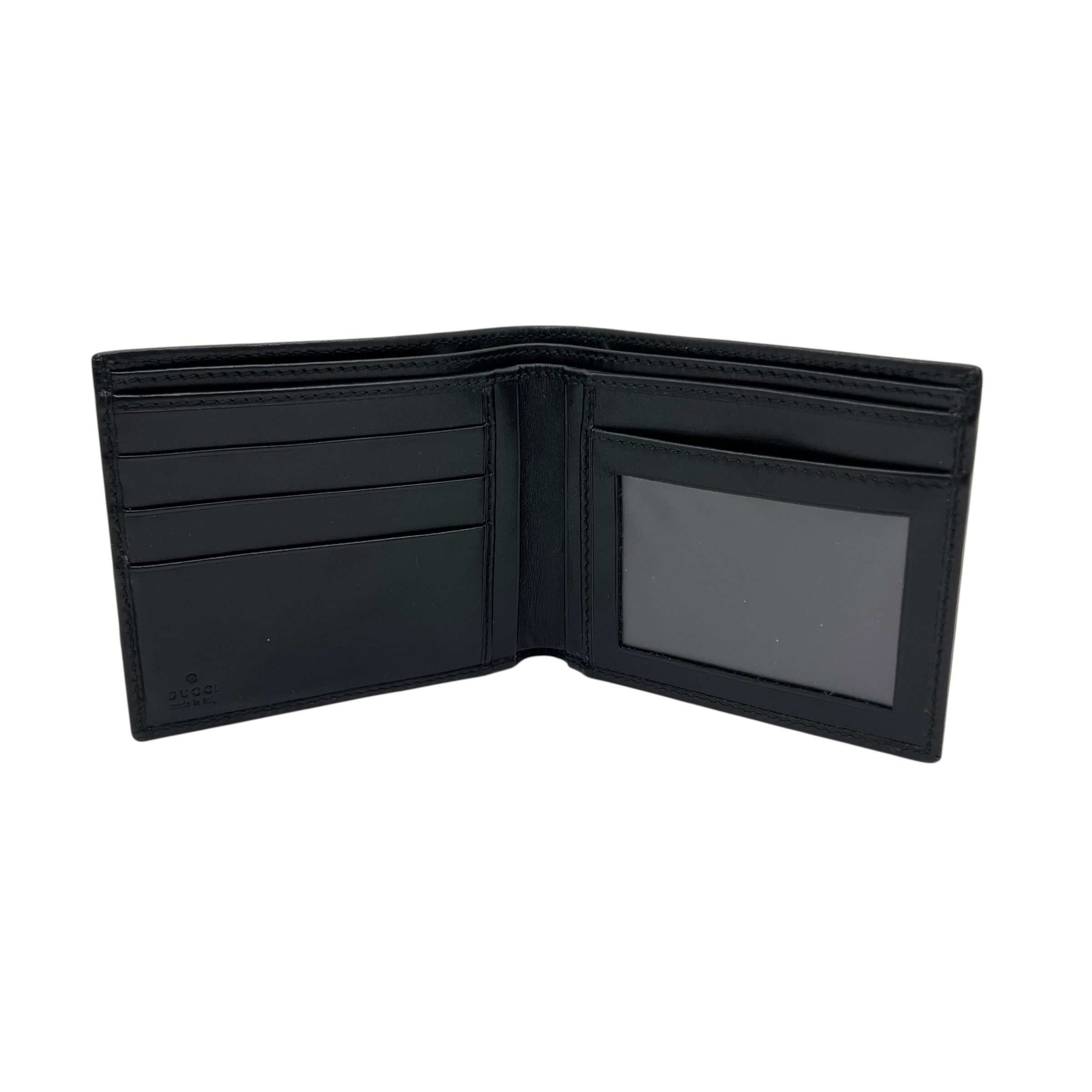 Portafoglio in tela e pelle