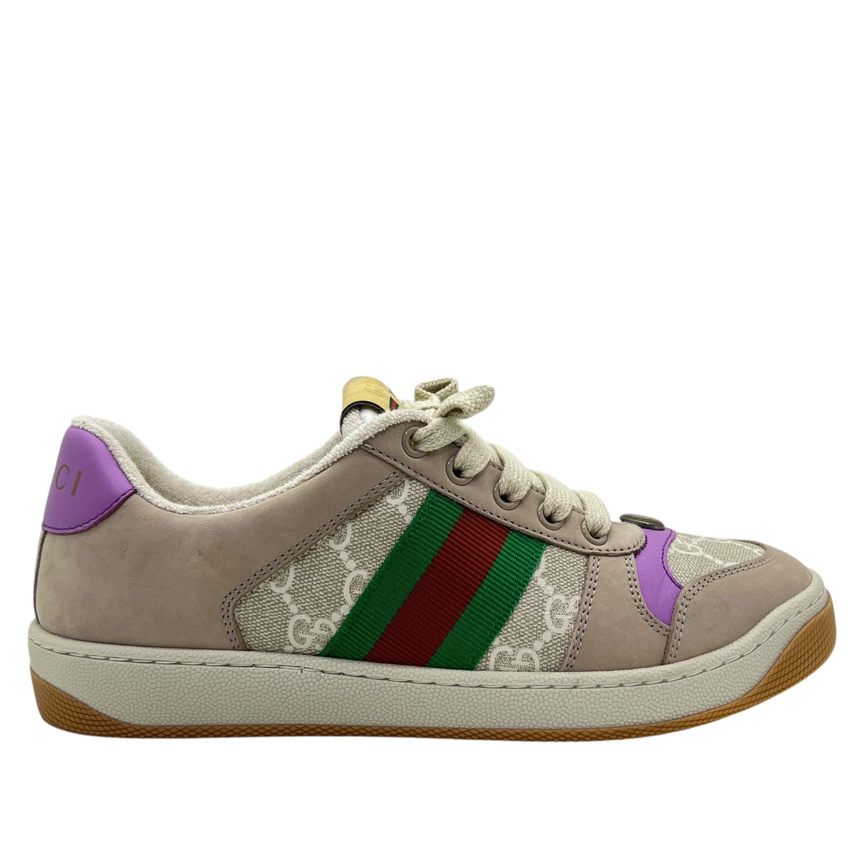 GUCCI SNEAKERS SCREENER IN PELLE TG 37,5