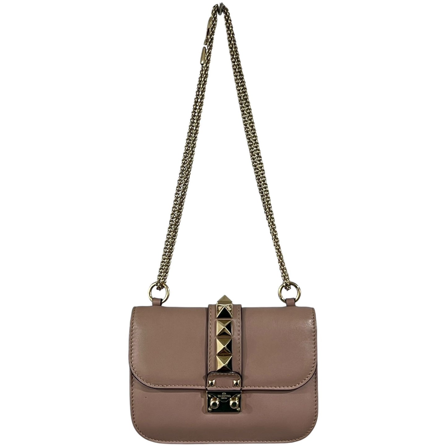 VALENTINO BORSA GLAM LOCK IN PELLE