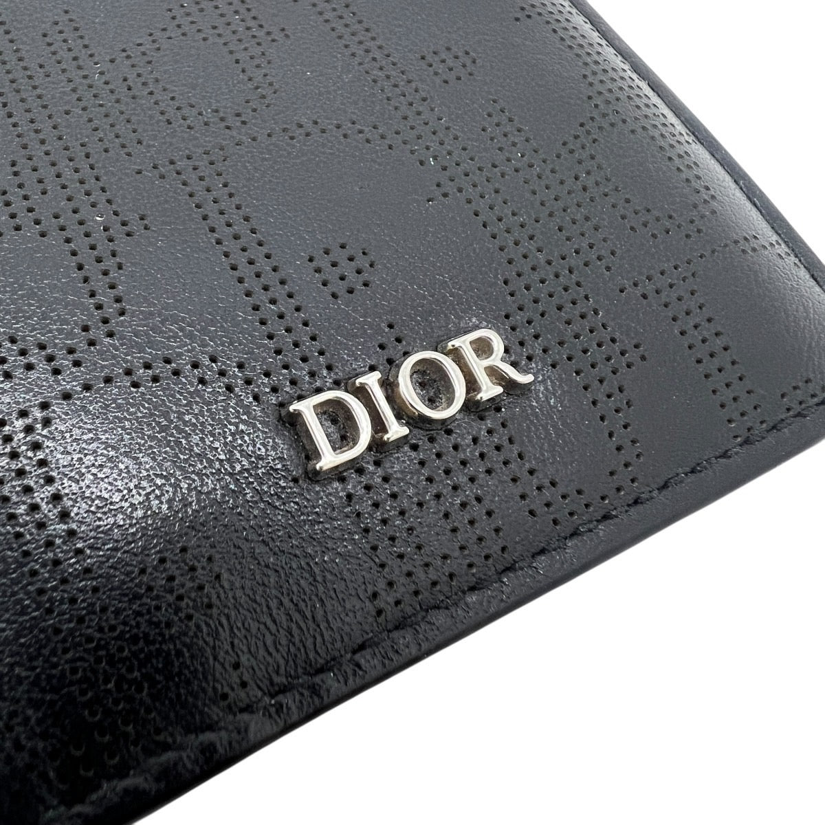 DIOR PORTACARTE BIFOLD VERTICALE IN PELLE GALAXY