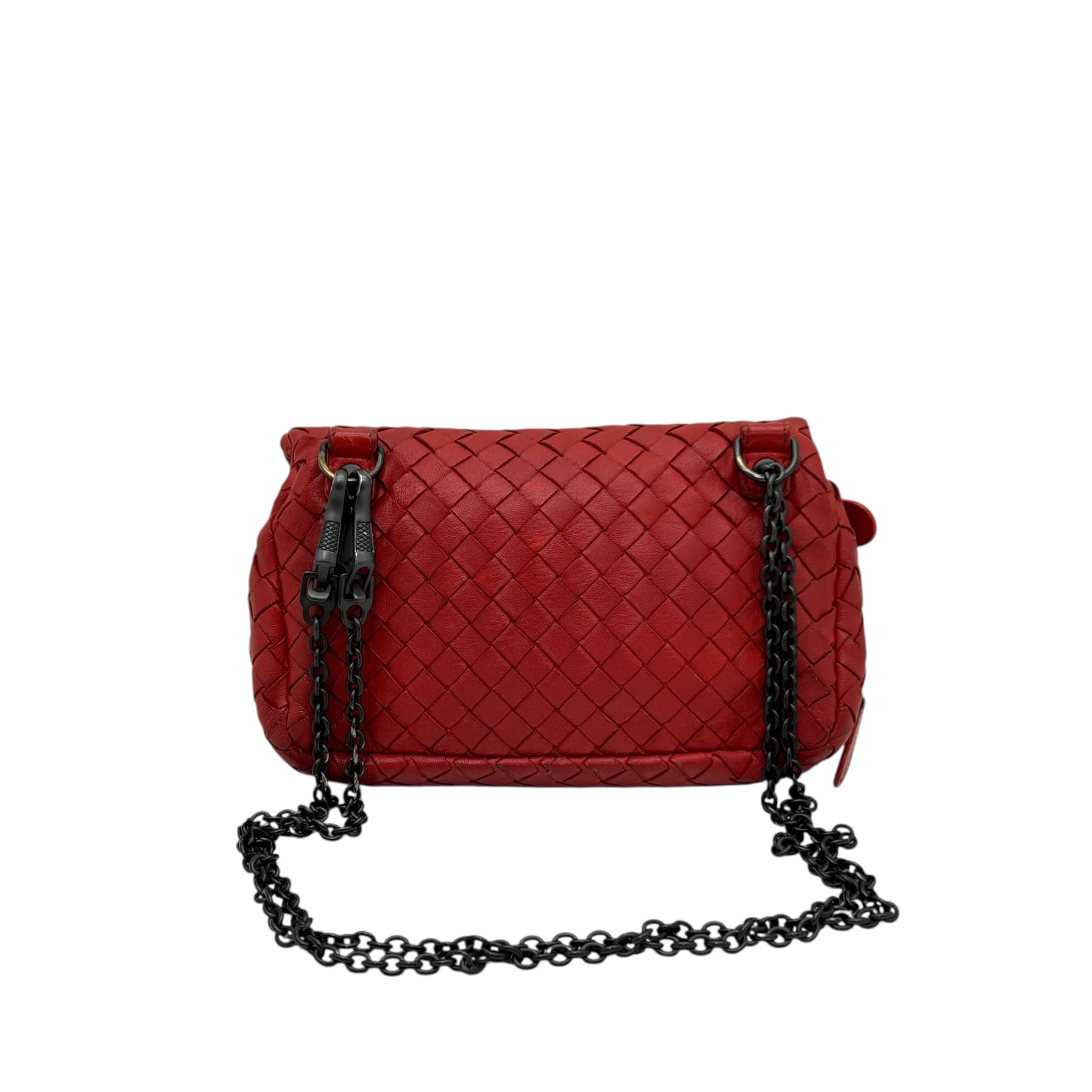 Mini borsa in pelle intrecciata