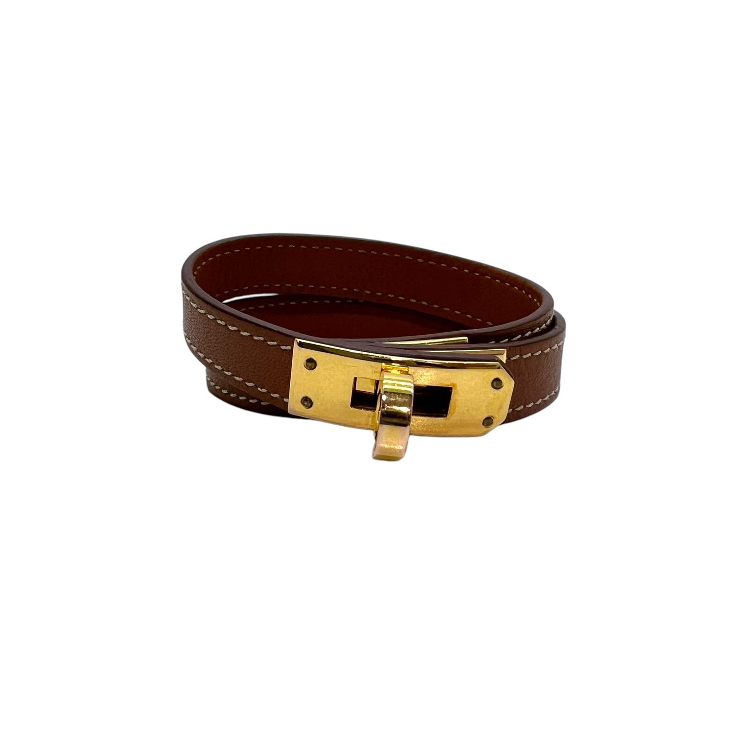 HERMÈS KELLY BRACCIALE DOUBLE TOUR IN PELLE