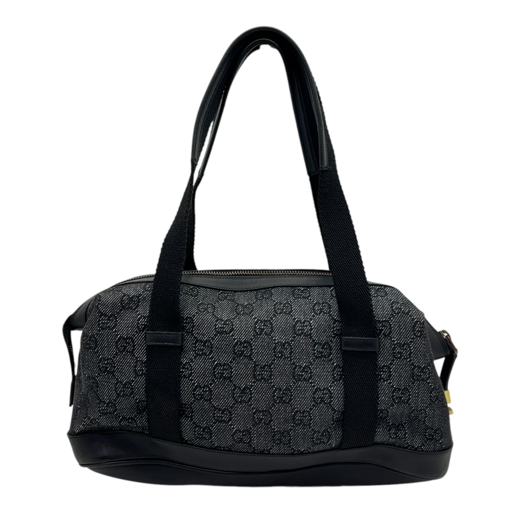 GUCCI BORSA A SPALLA IN TESSUTO GG E PELLE