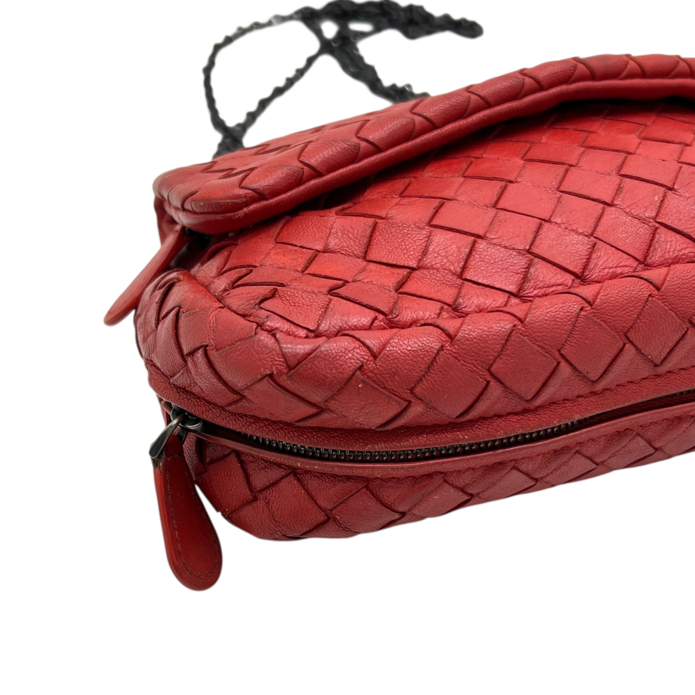 Mini borsa in pelle intrecciata