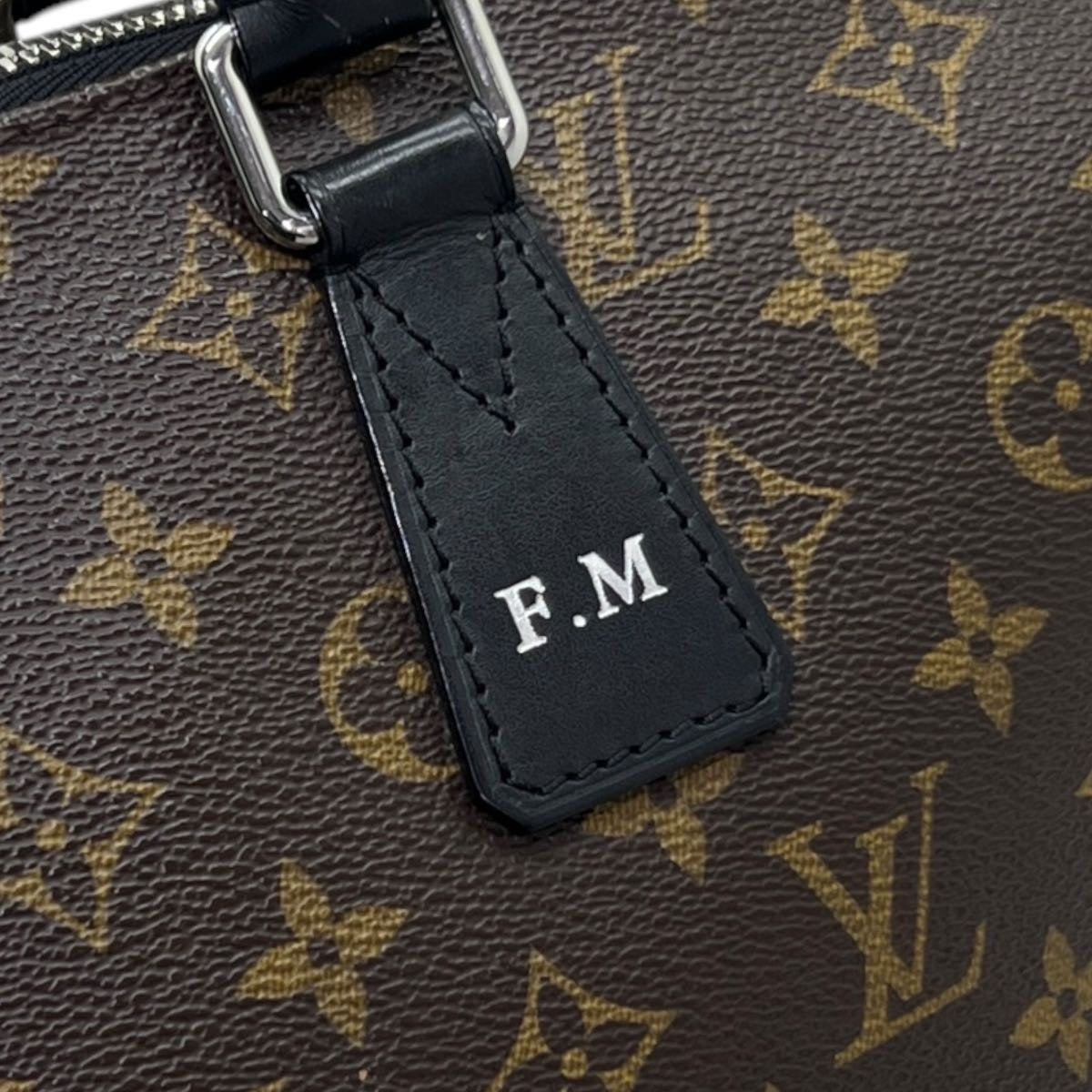 LOUIS VUITTON PORTA DOCUMENTI/PC IN MONOGRAM MACASSAR INIZIALI F.M.