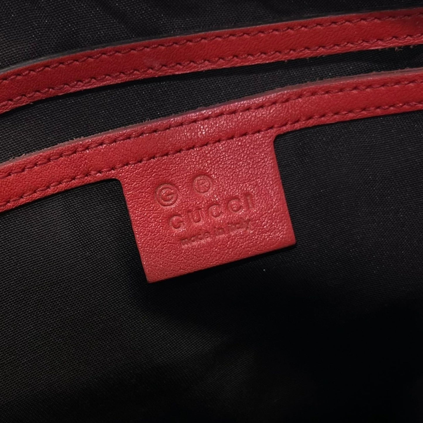 GUCCI BOSTON BAG IN PELLE ROSSA