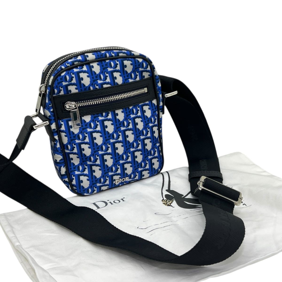 DIOR BORSA A TRACOLLA IN TESSUTO