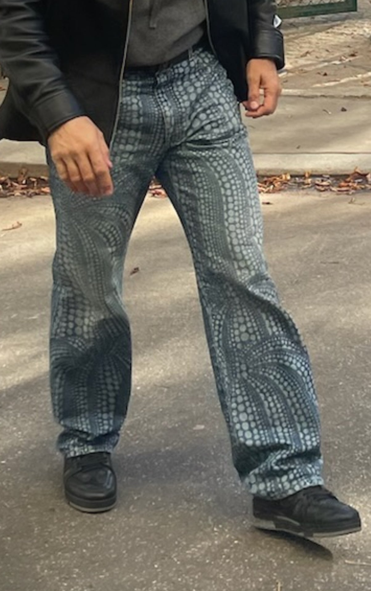 LOUIS VUITTON X YAYOI KUSAMA PUMPKIN DENIM JEANS TG 33