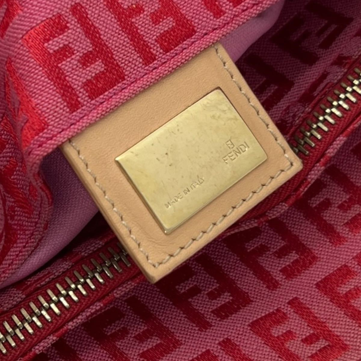 FENDI BORSA SHOPPING PICCOLA IN TESSUTO FF ZUCCHINO