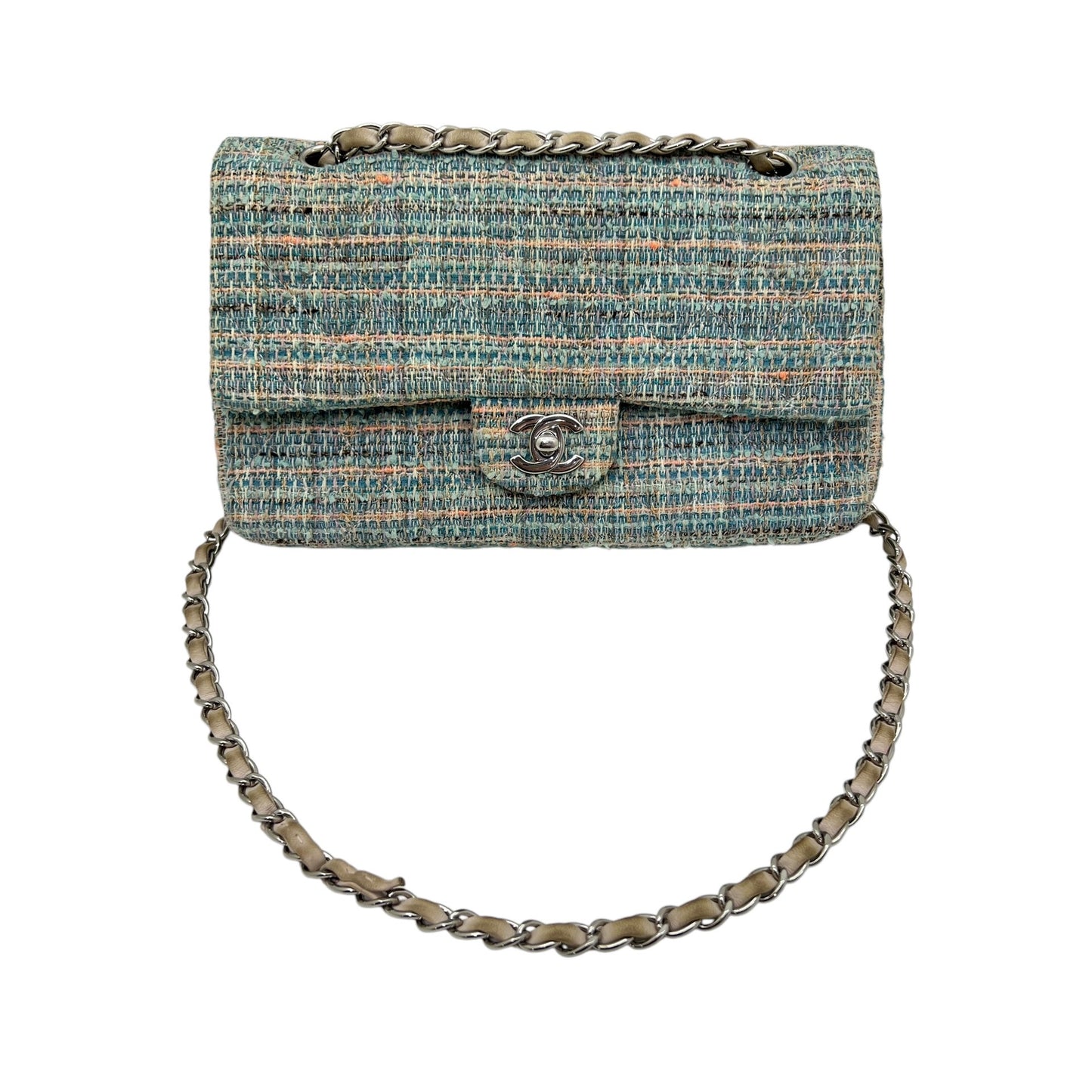 CHANEL TIMELESS CLASSIQUE 11.12 IN TWEED MULTICOLORE