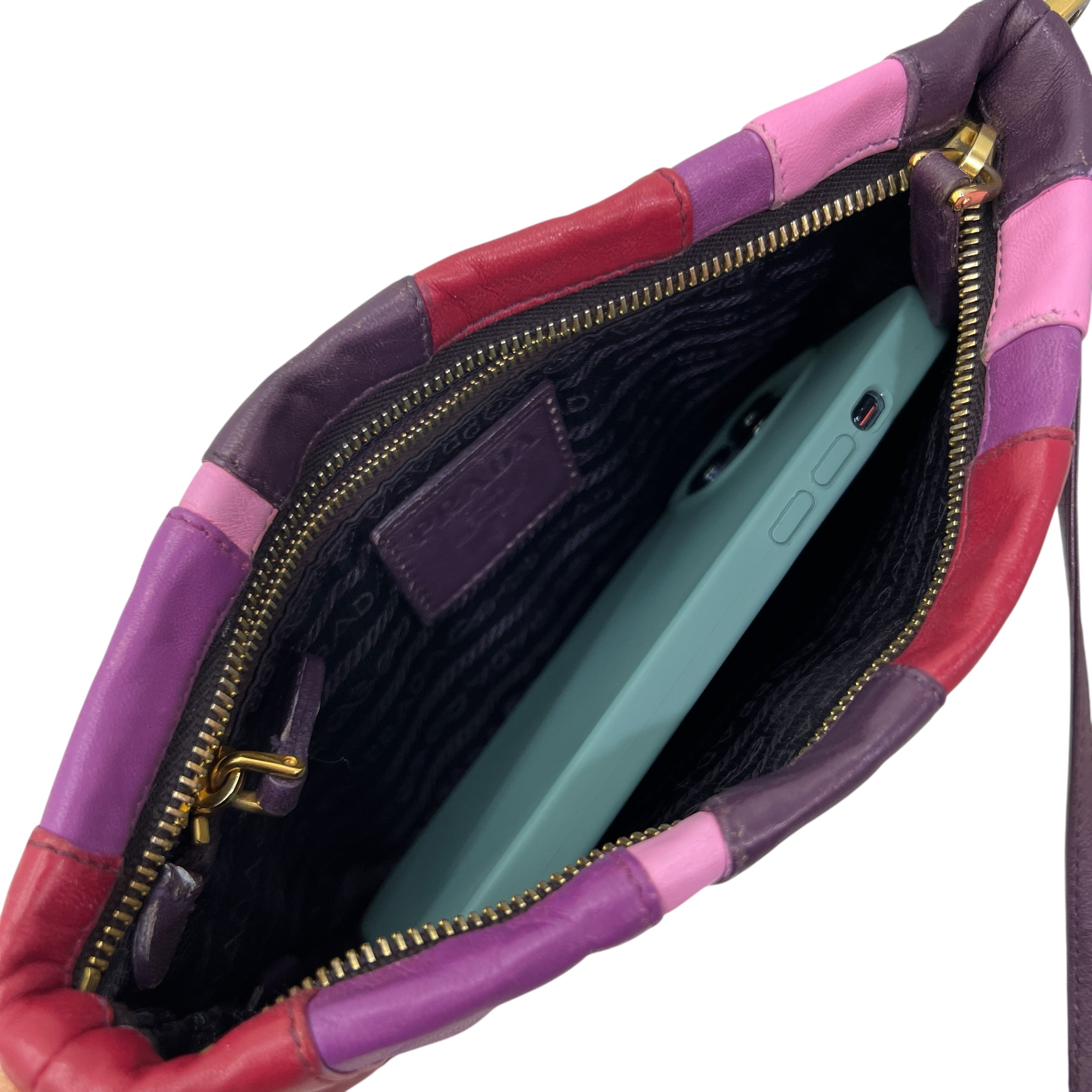 Pochette multicolor con tracolla