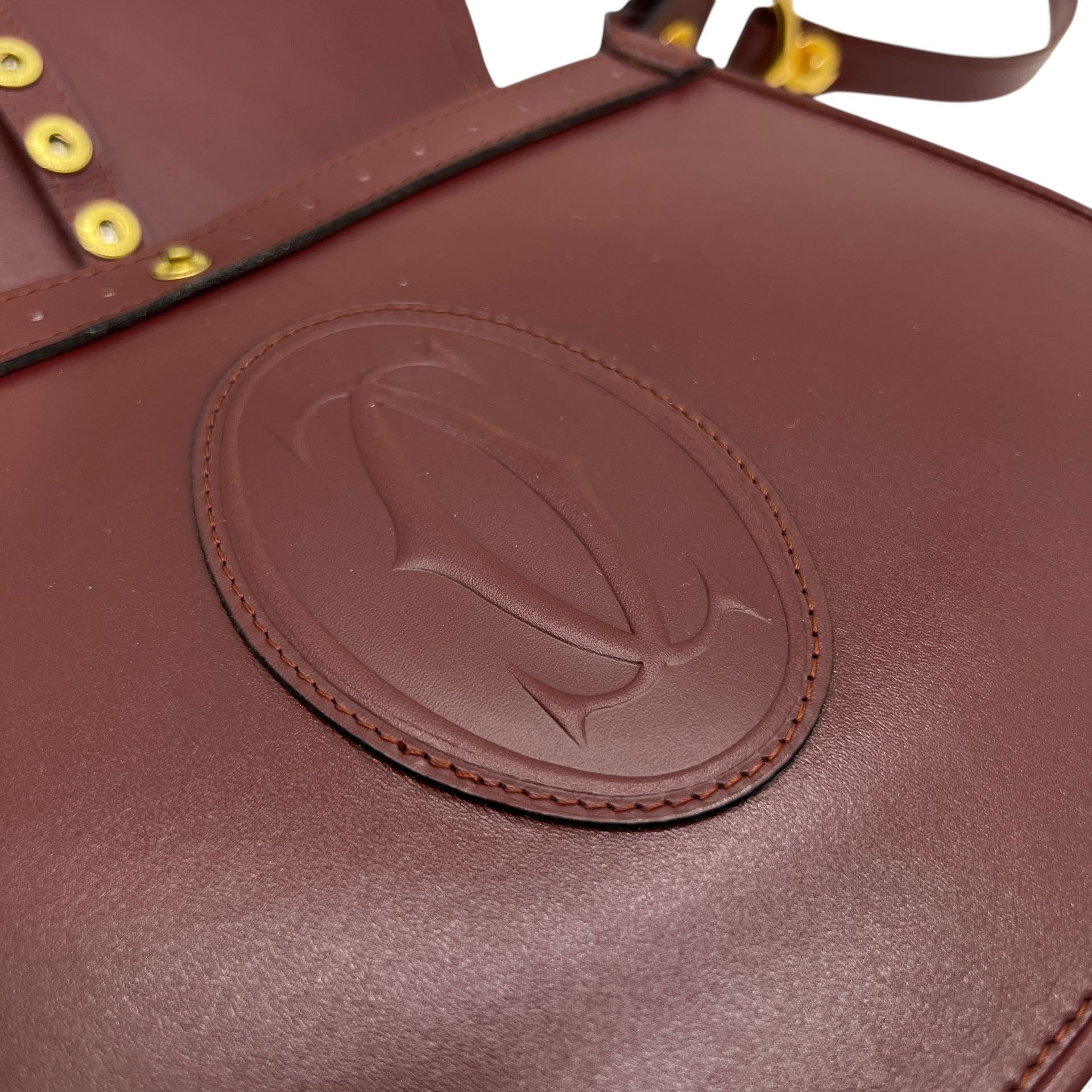 CARTIER BORSA IN PELLE BORDEAUX