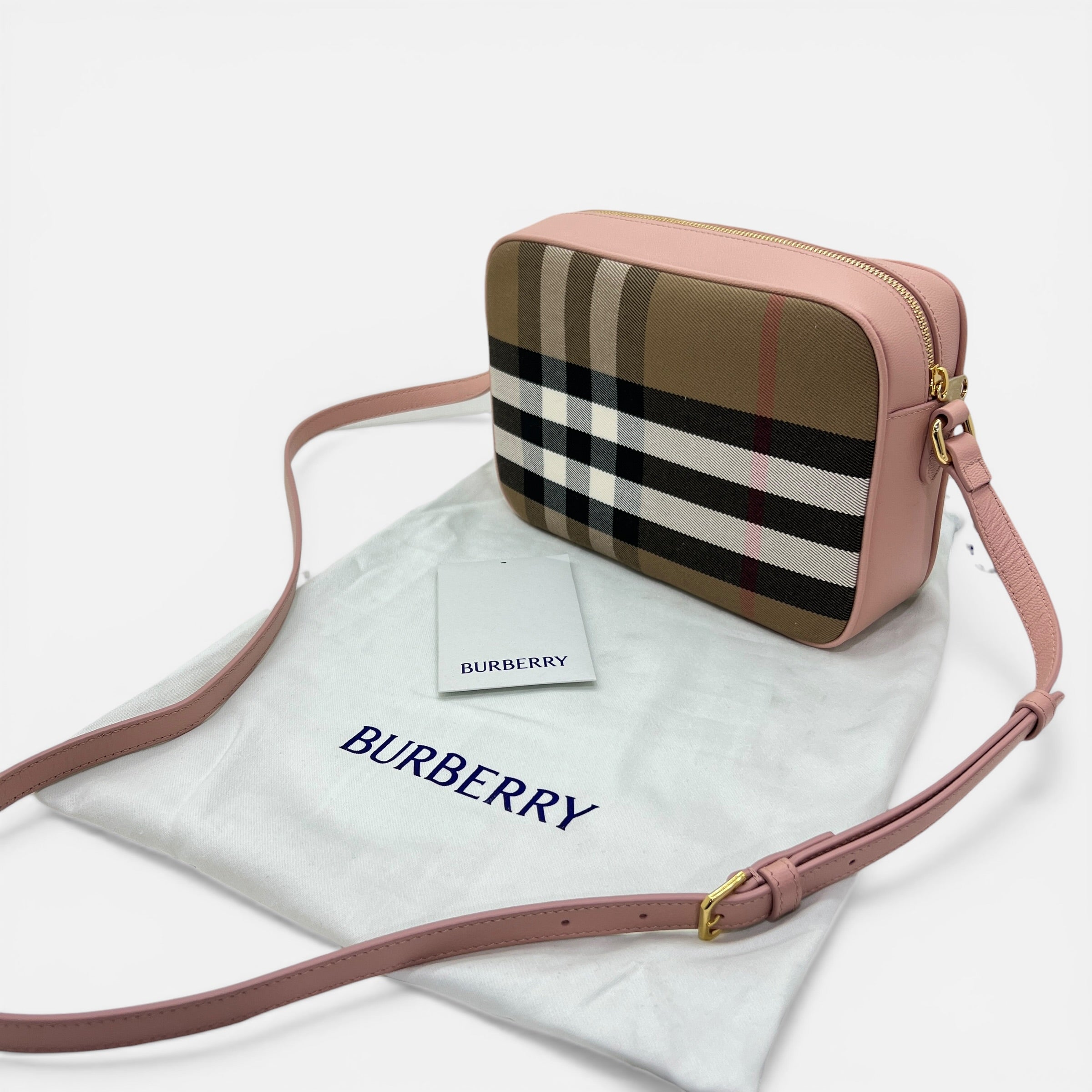 Camera bag Nova Check a tracolla