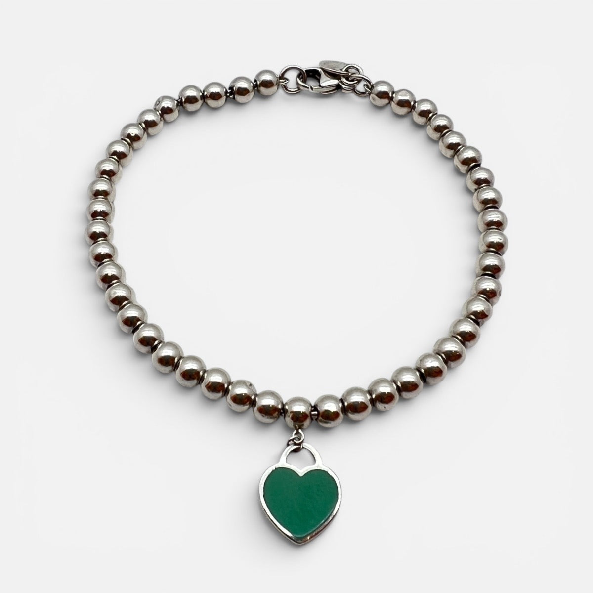 Bracciale Bead Heart Tag Tiffany Blue