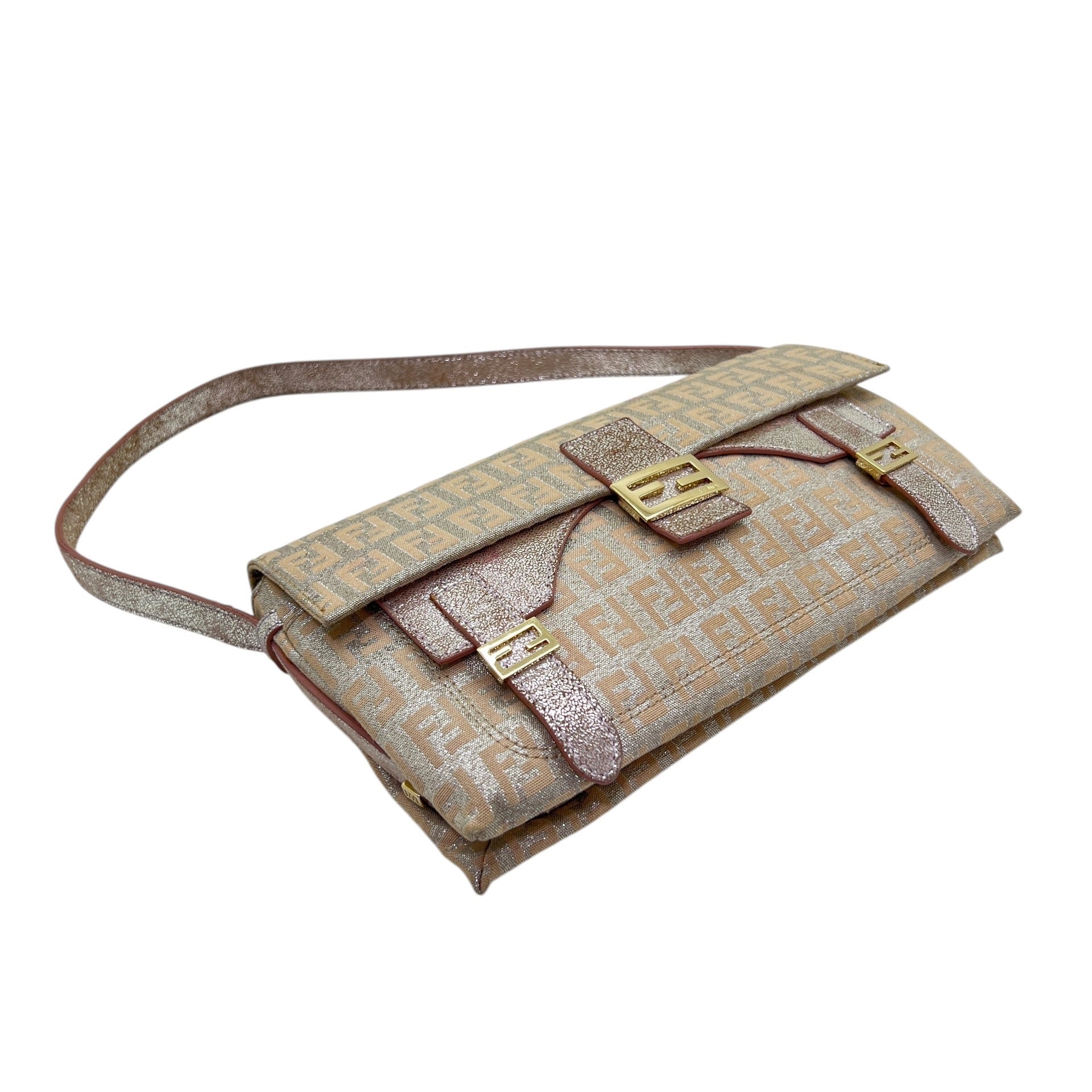 FENDI BAGUETTE SWEETIE ZUCCHINO CON BRILLANTINI ARGENTO