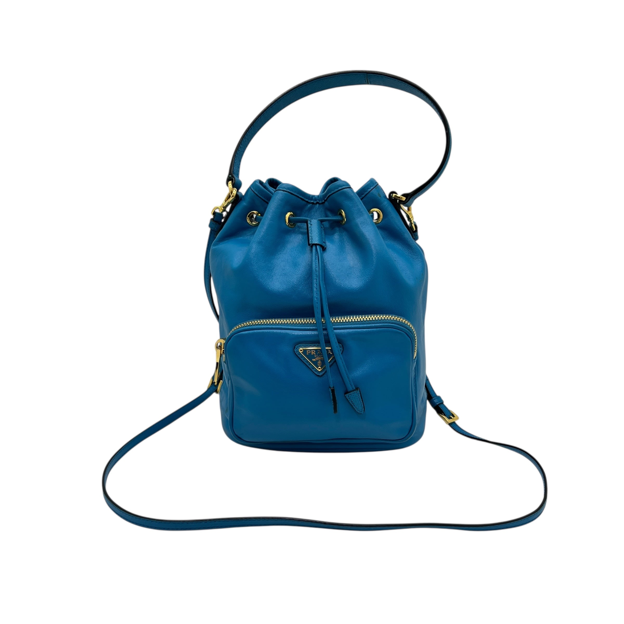 Mini secchiello Duet in pelle