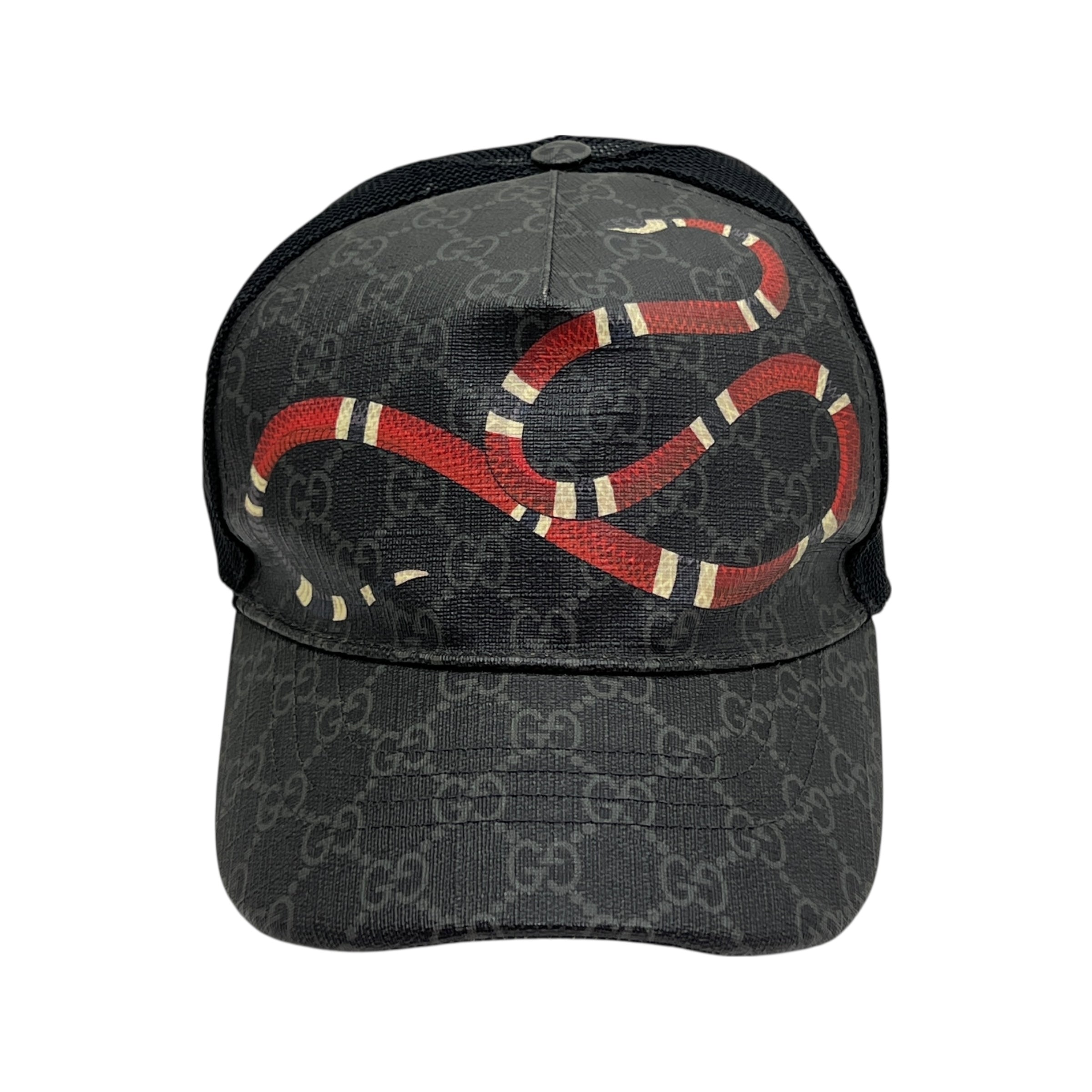 Gucci cappello Snake in GG Supreme tg L