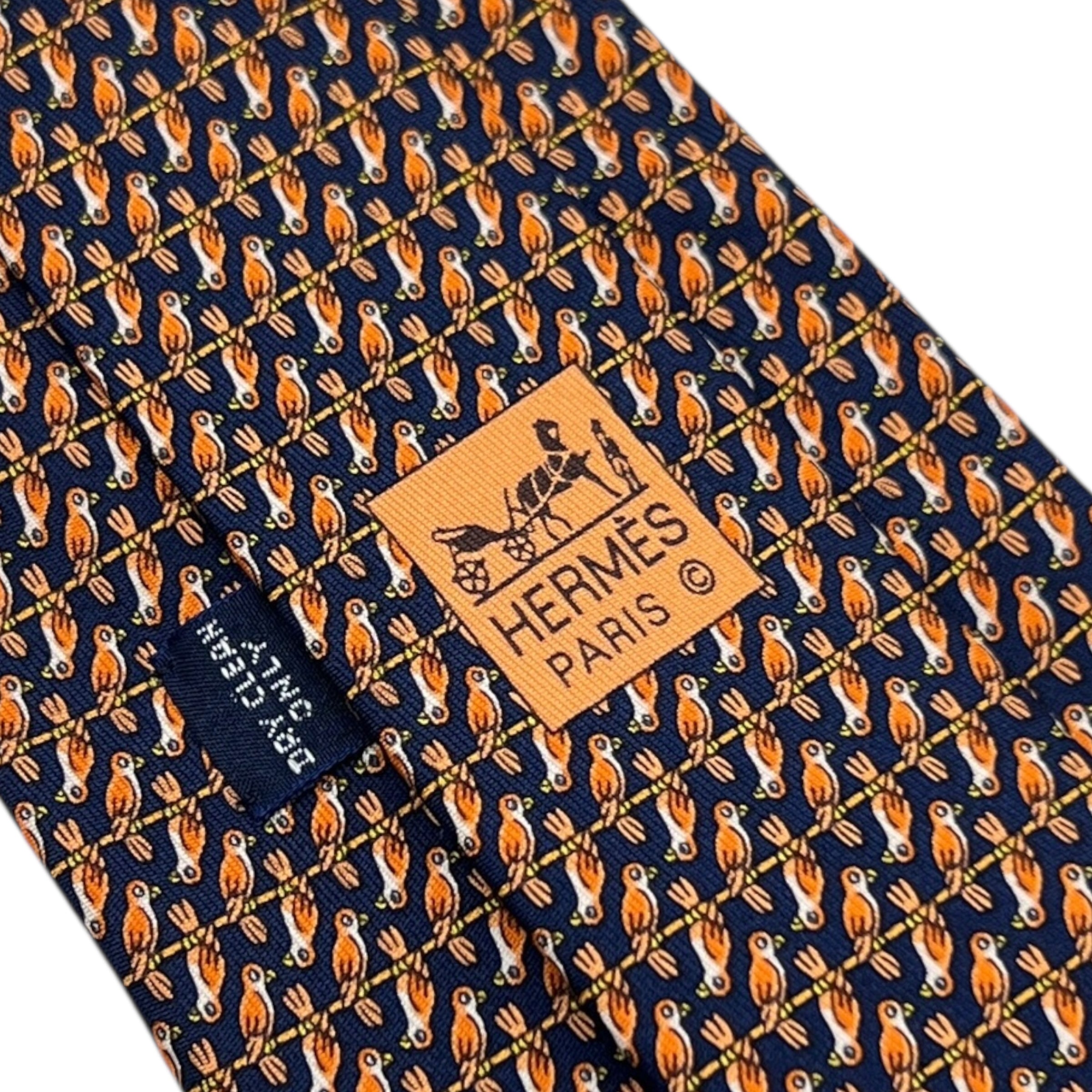 Hermès cravatta in seta