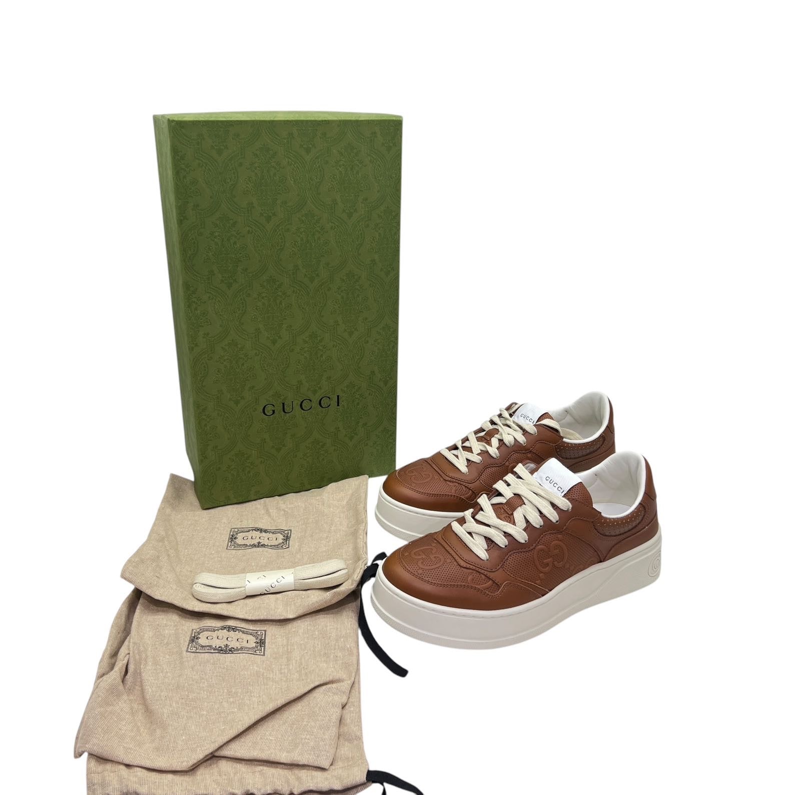 GUCCI SNEAKERS CON GG IN RILIEVO TG 39,5