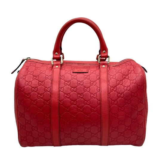 GUCCI BOSTON BAG IN PELLE ROSSA