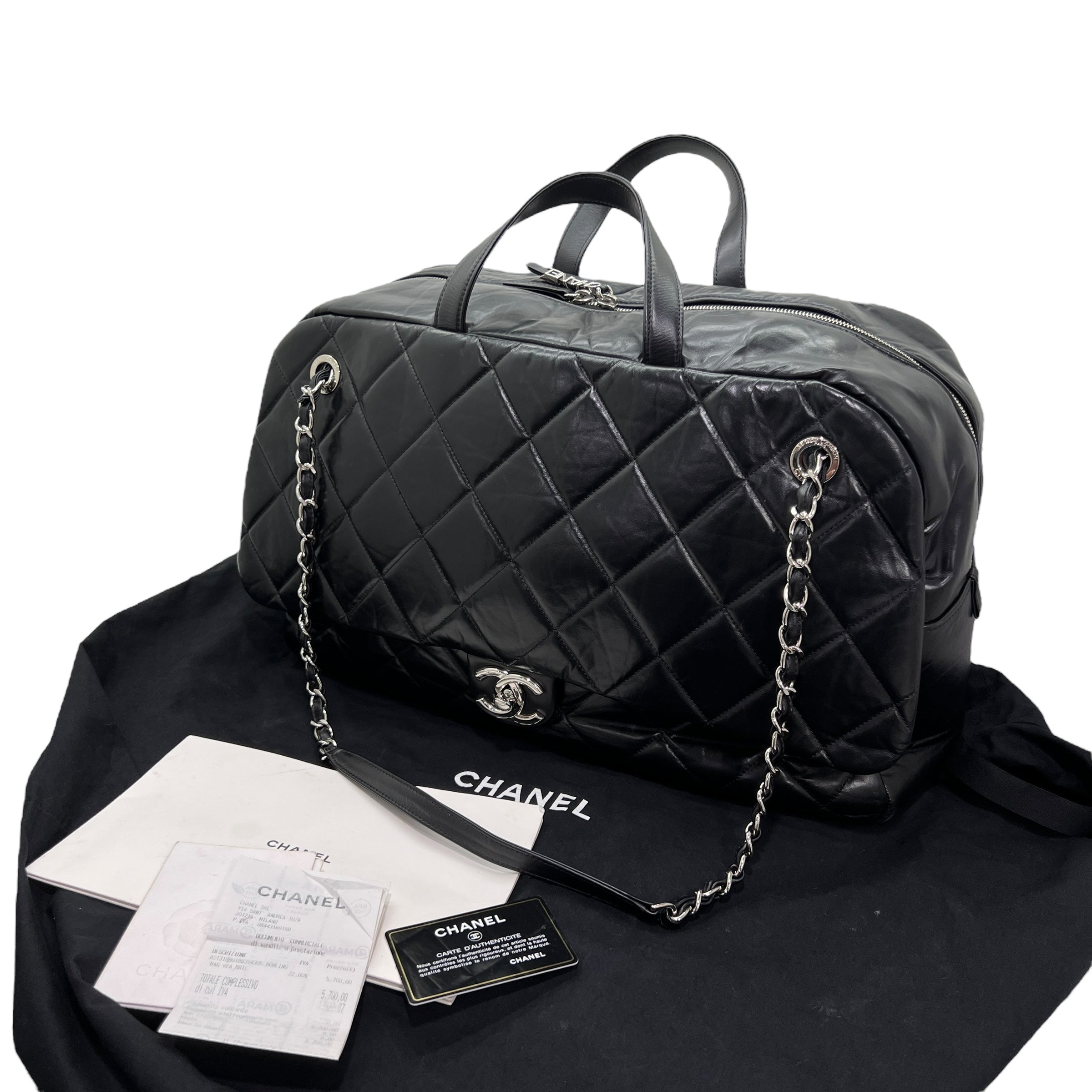 Bowling Oversize Borsone in pelle
