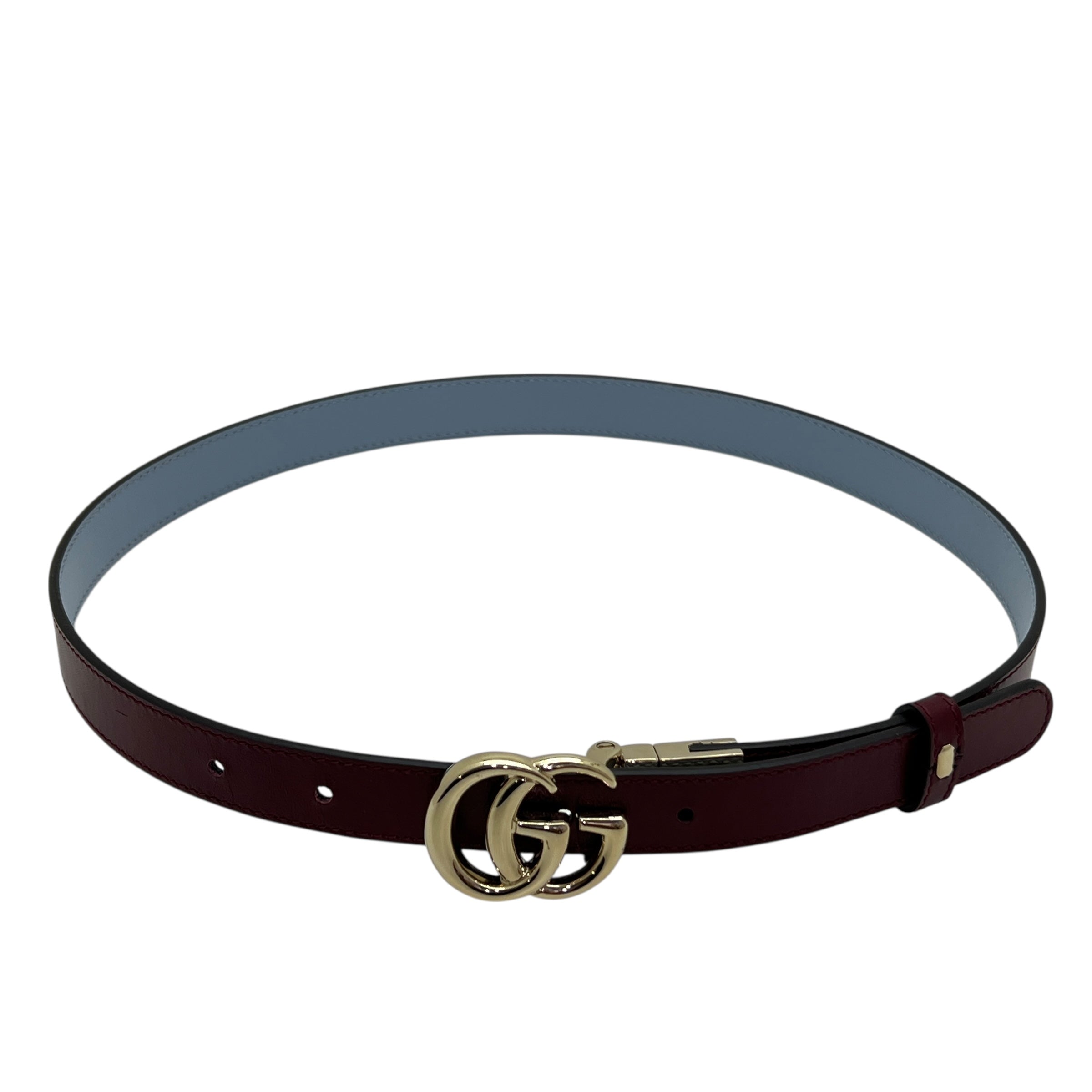 Cintura sottile reversibile GG Marmont taglia 70
