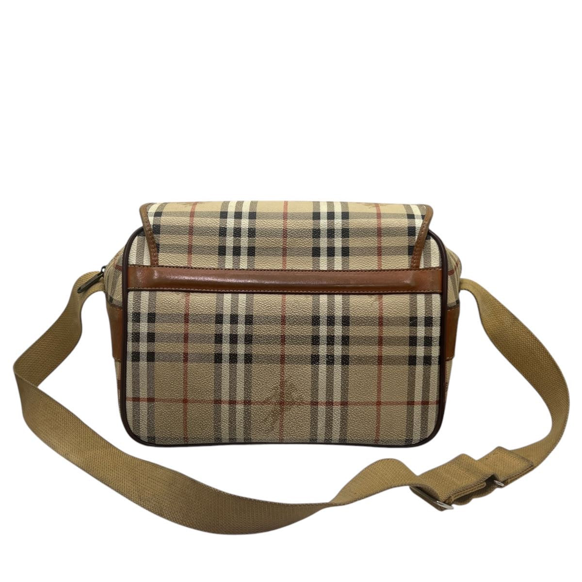 BURBERRY BORSA MESSENGER GRANDE VINTAGE IN PELLE