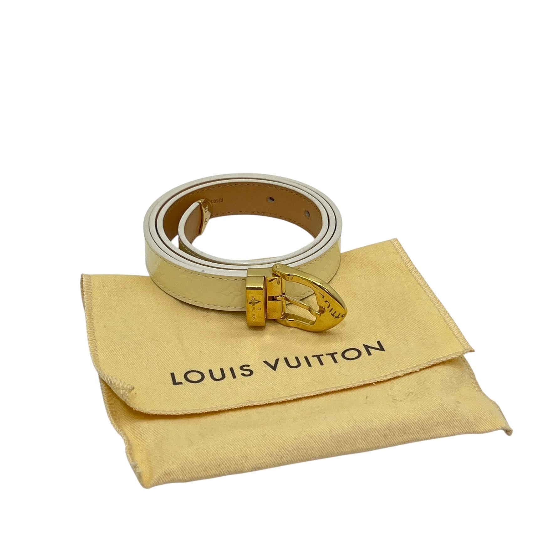 LOUIS VUITTON CINTURA SOTTILE VERNIS TG 80