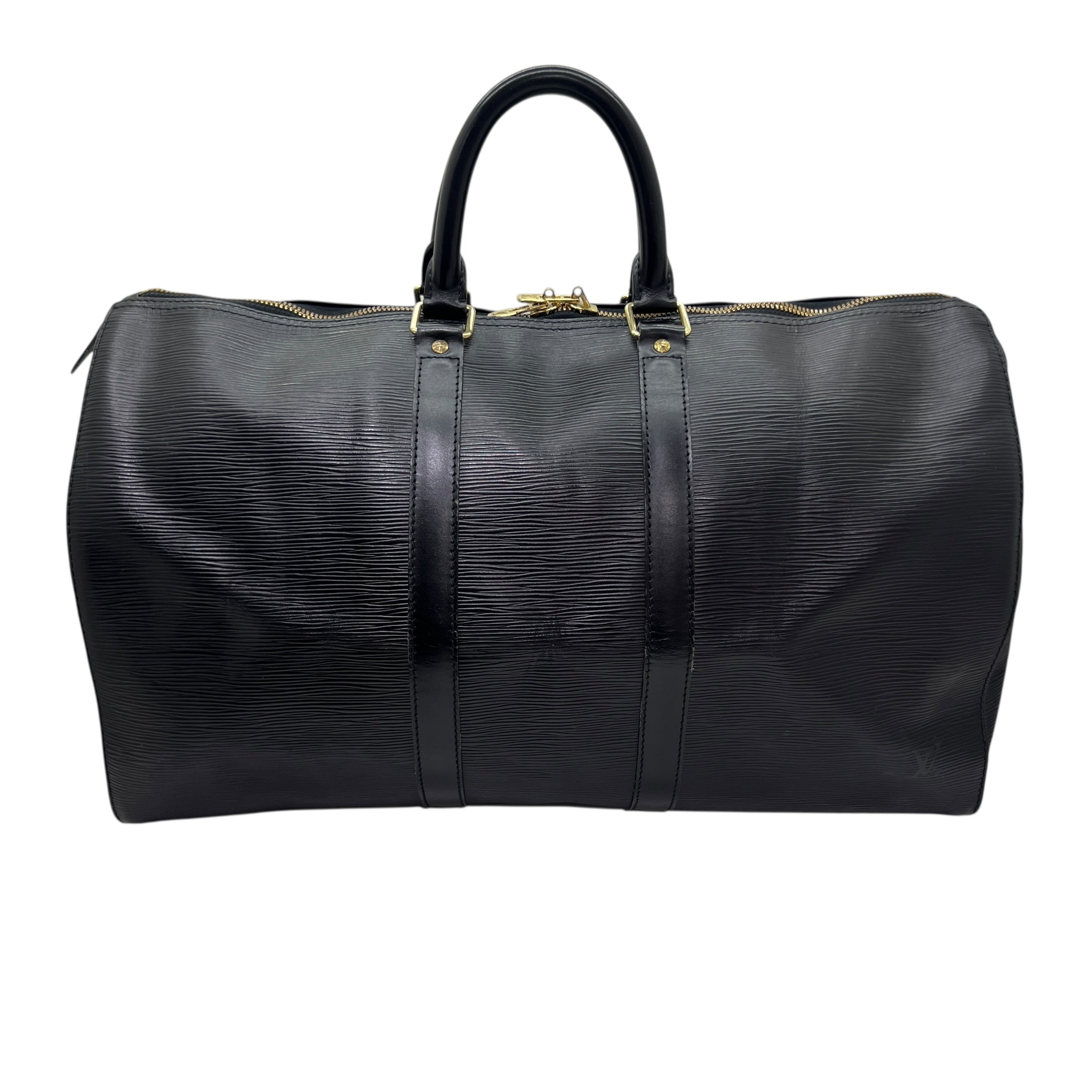 Keepall 45 in pelle Epi nera