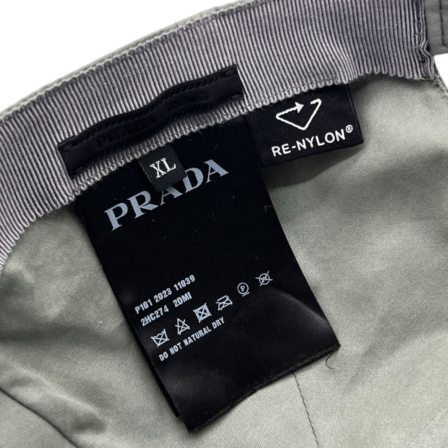 PRADA CAPPELLO DA BASEBALL IN RE-NYLON TG XL