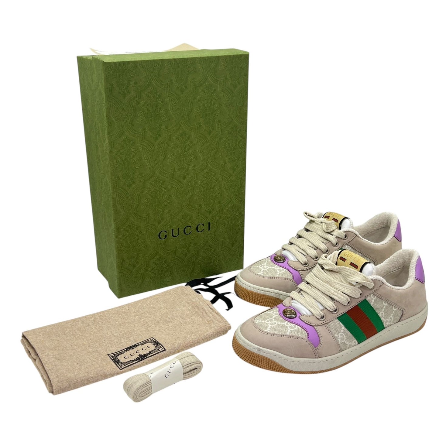 GUCCI SNEAKERS SCREENER IN PELLE TG 37,5