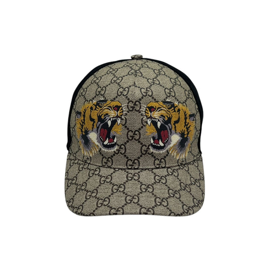 GUCCI CAPPELLINO DA BASEBALL TIGER IN GG SUPREME TG M