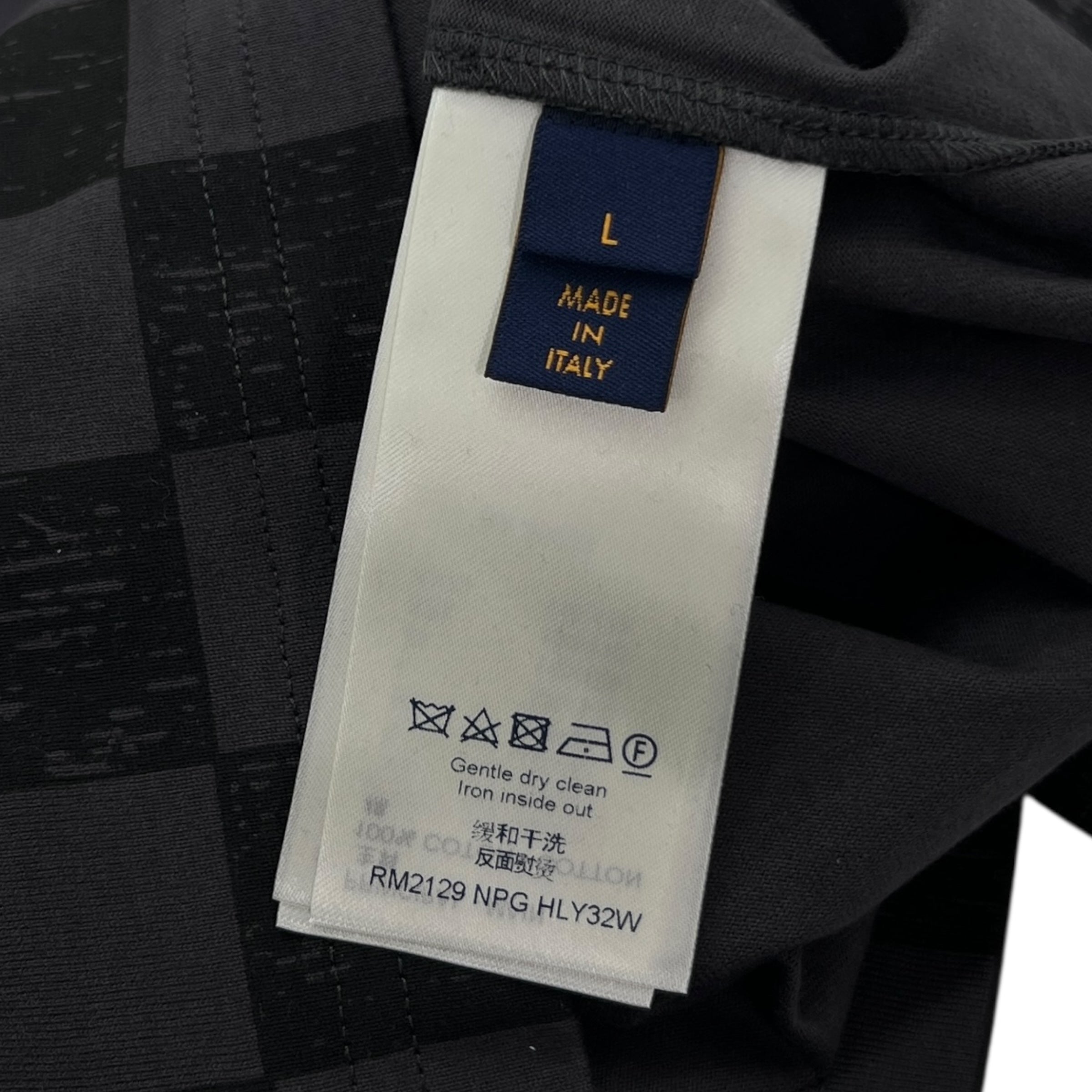 T-shirt in cotone con motivo Damier taglia L